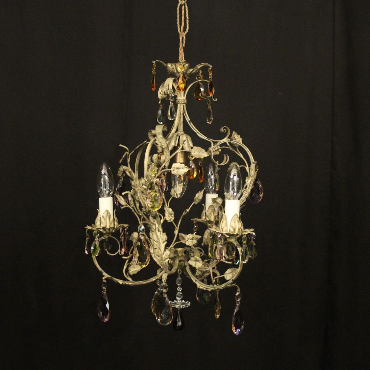 French Gilded Birdcage 4 Light Chandelier (1 of 10)