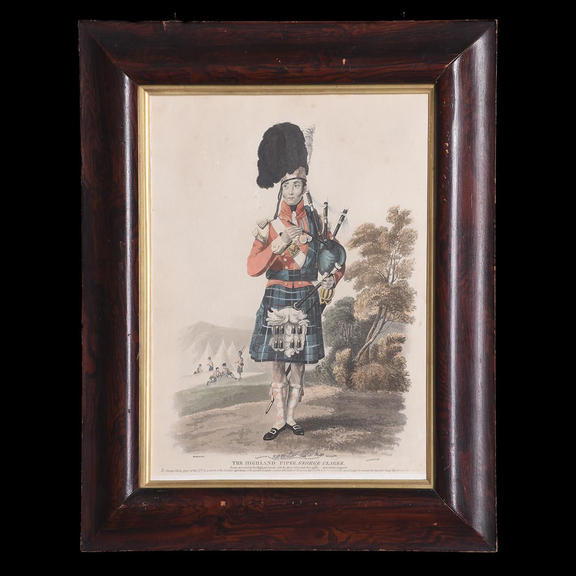 Framed Scottish Highland Piper Print (1 of 2)