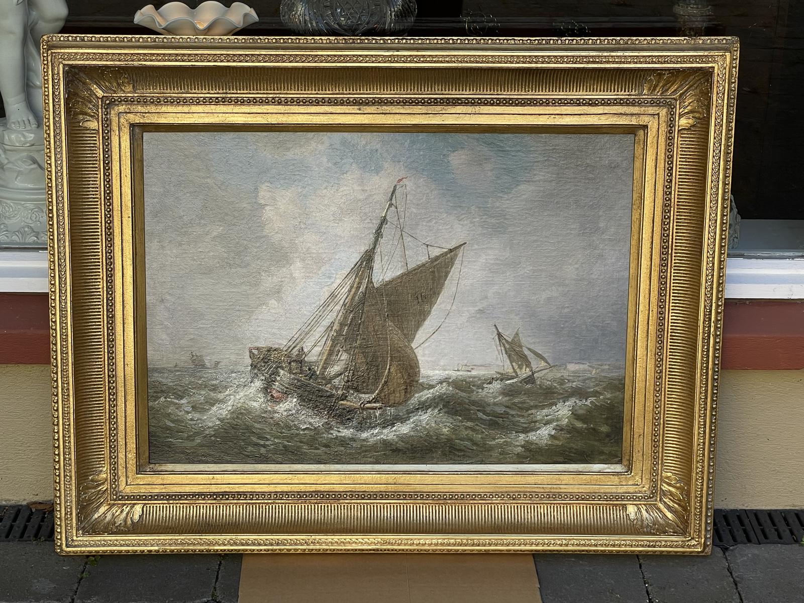 Large Marine Oil Painting by Henri Cassinelli (1 of 7)