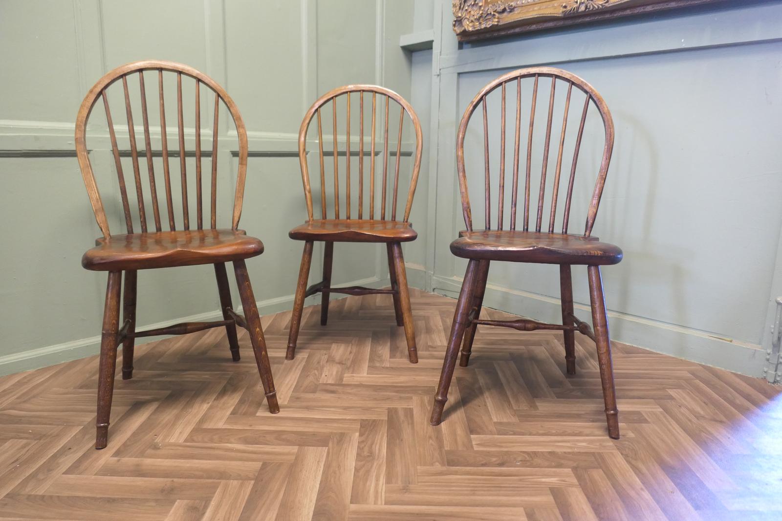 3 Hand Made County Kitchen Chairs (1 of 5)
