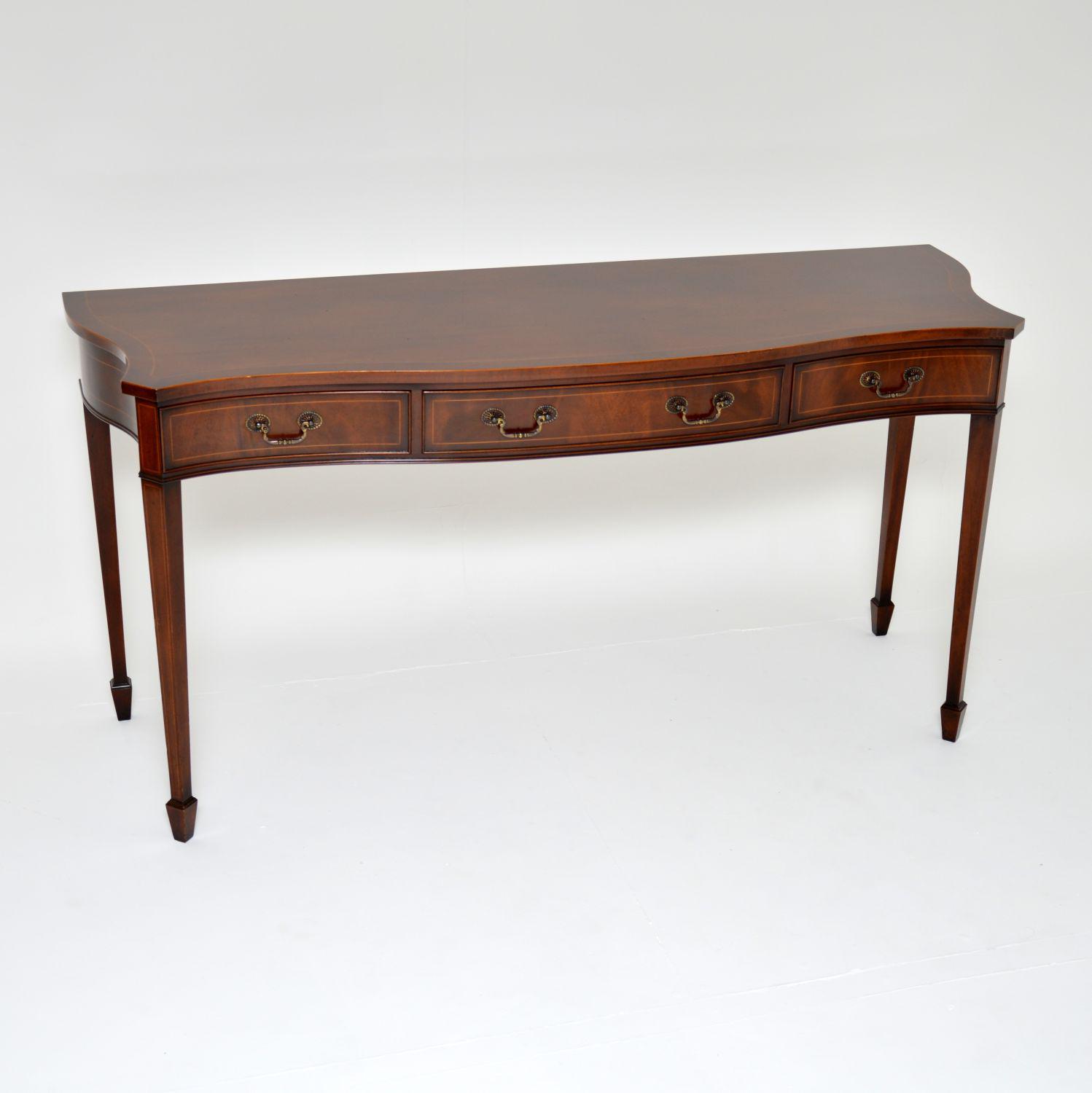 Sheraton Style Inlaid Mahogany Console Table (1 of 12) Sheraton Style Inlaid Mahogany Console Table (1 of 12)