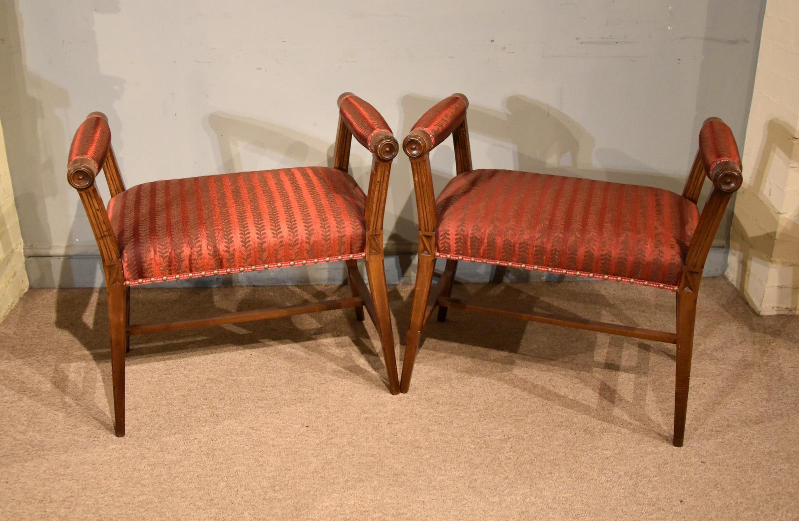 19th Century French Cherry Wood Window Seats (1 of 8)