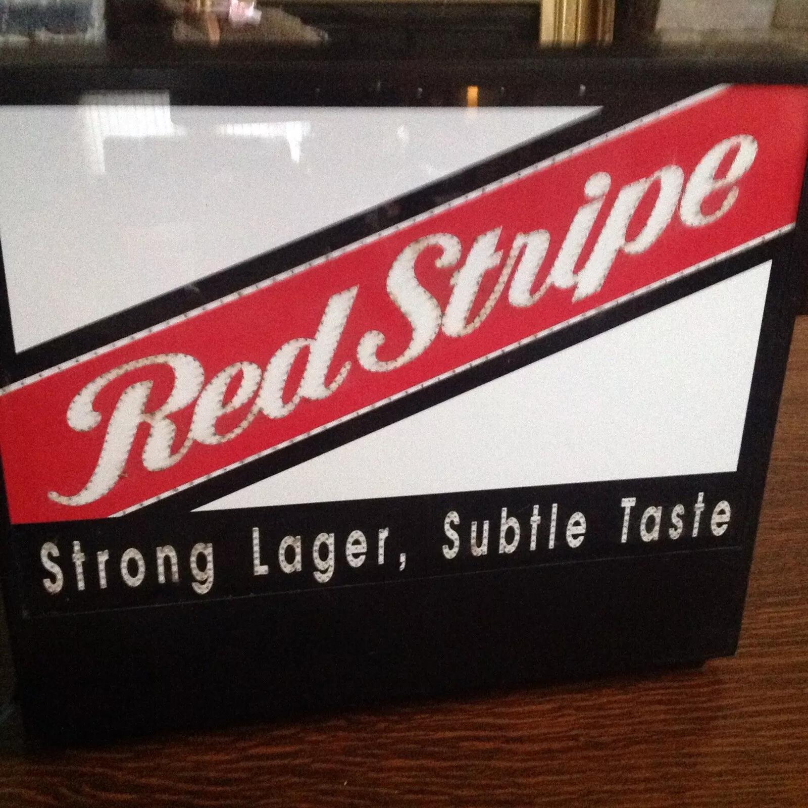 Red Stripe, Genuine 70/80 Illuminated Multi Changing Coloured Sign - Size 18"x16" (1 of 8)