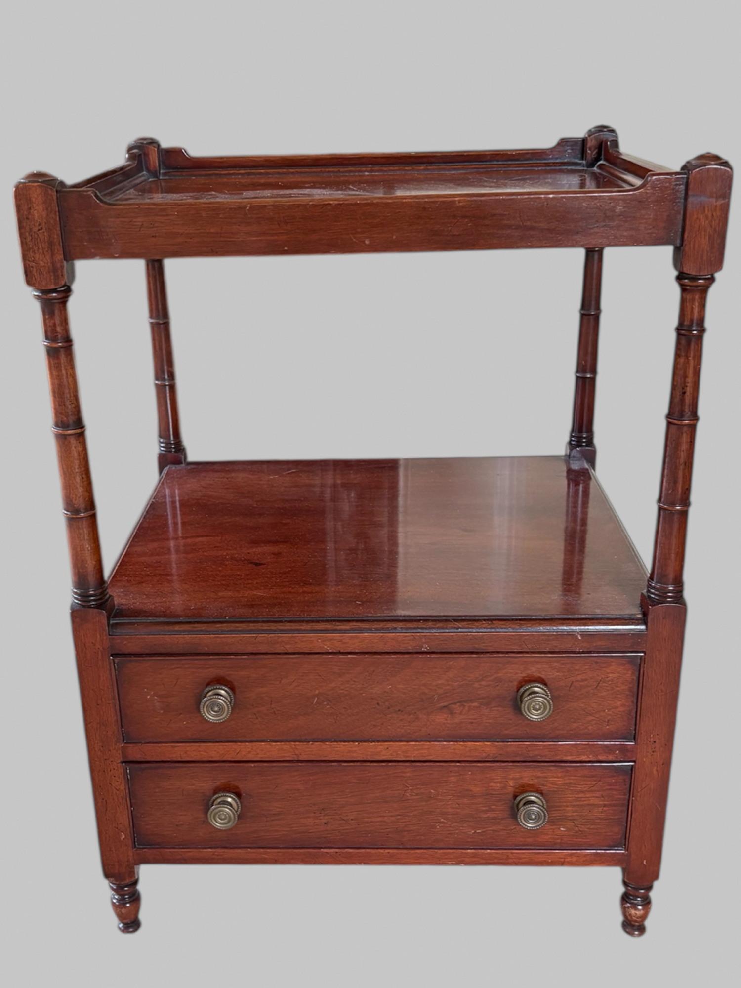 Mid Century Mahogany Side Table / Bedside Table (1 of 4)