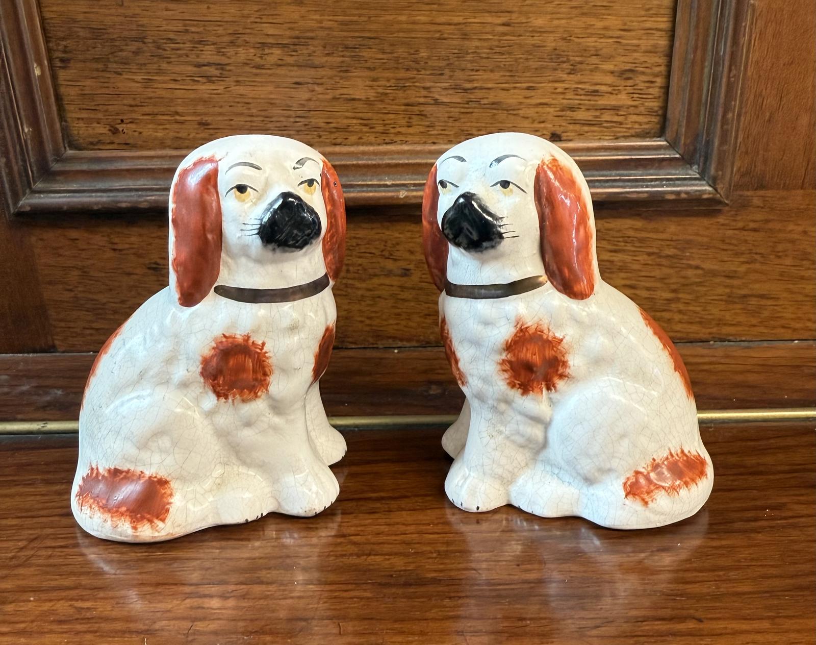 Pair of Miniature Staffordshire Dogs c.1910 (1 of 5) Pair of Miniature Staffordshire Dogs c.1910 (1 of 5)