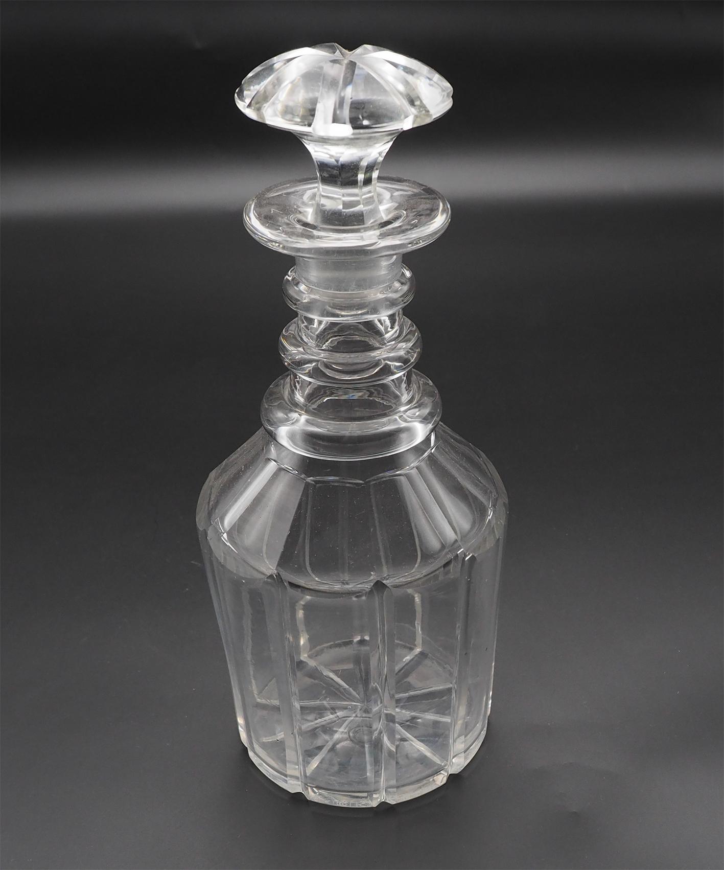 Good Regency 3 Ring Glass Decanter (1 of 5)