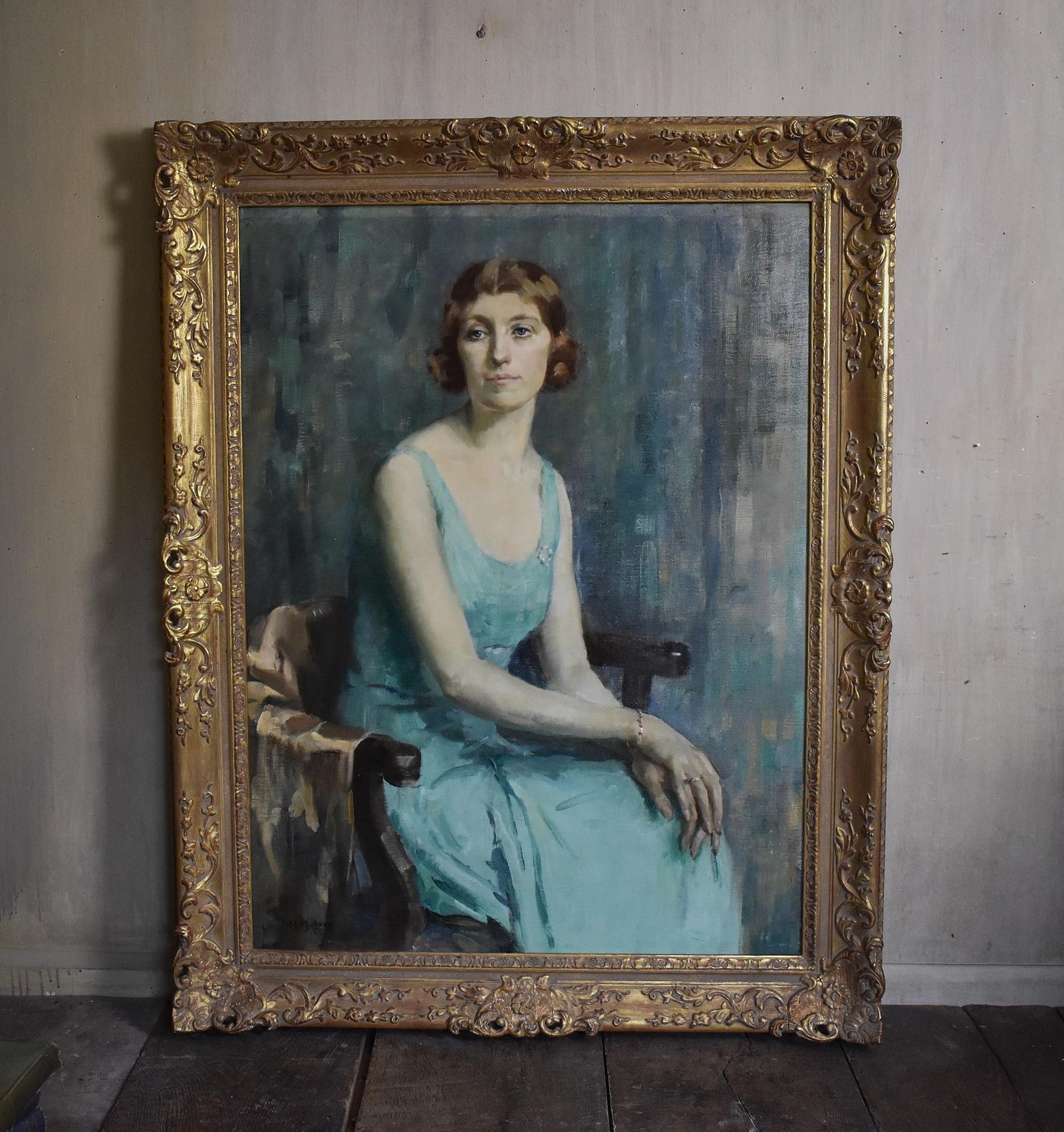 Superb Large Portrait Oil Painting by Matilda Mulvey (1882-1947) (1 of 6) Superb Large Portrait Oil Painting by Matilda Mulvey (1882-1947) (1 of 6)