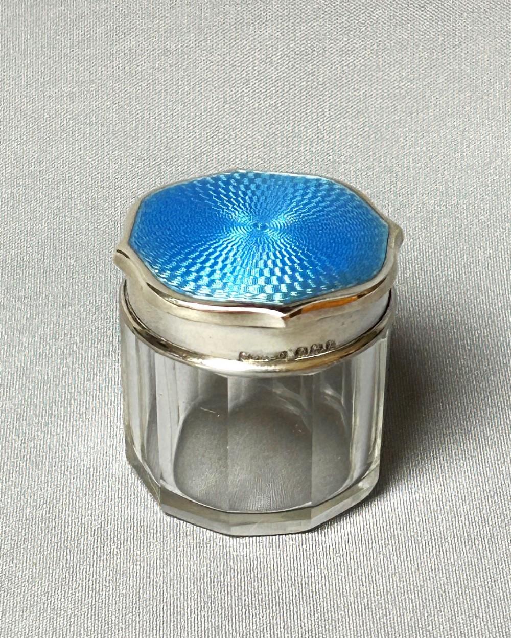 Art Deco Silver & Enamel Rouge Pot (1 of 6) Art Deco Silver & Enamel Rouge Pot (1 of 6)