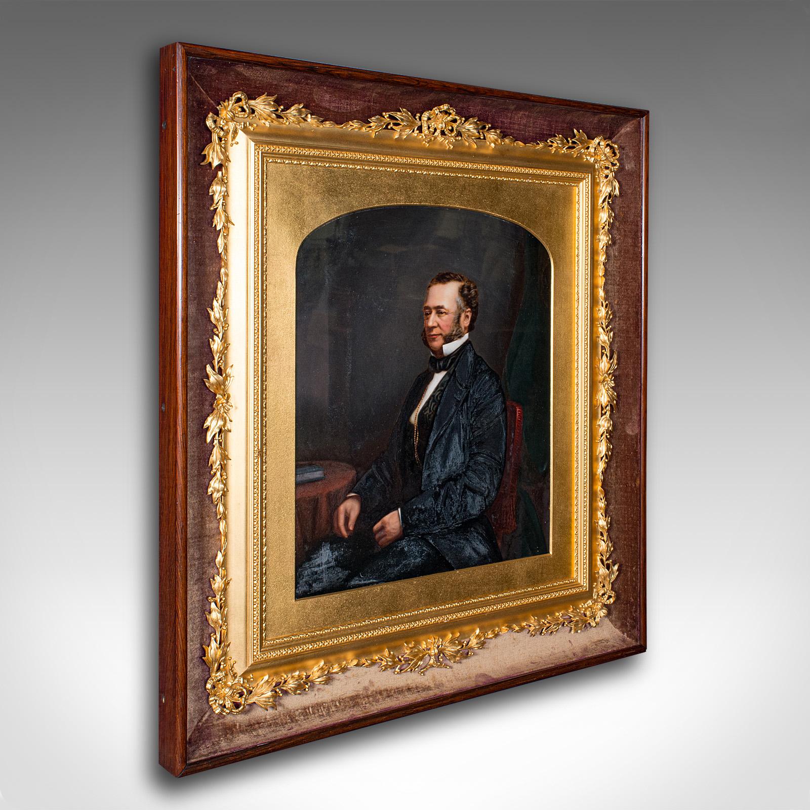 Antique Gentleman's Portrait, English School, Framed, Painting, Art, Edwardian (1 of 9)