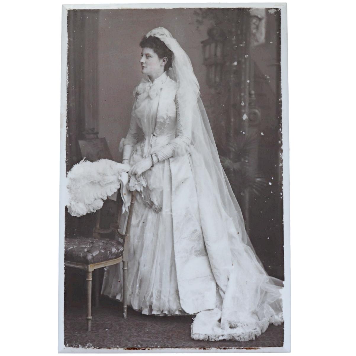 Rare Photograph Image on Opaline Glass (1 of 6)