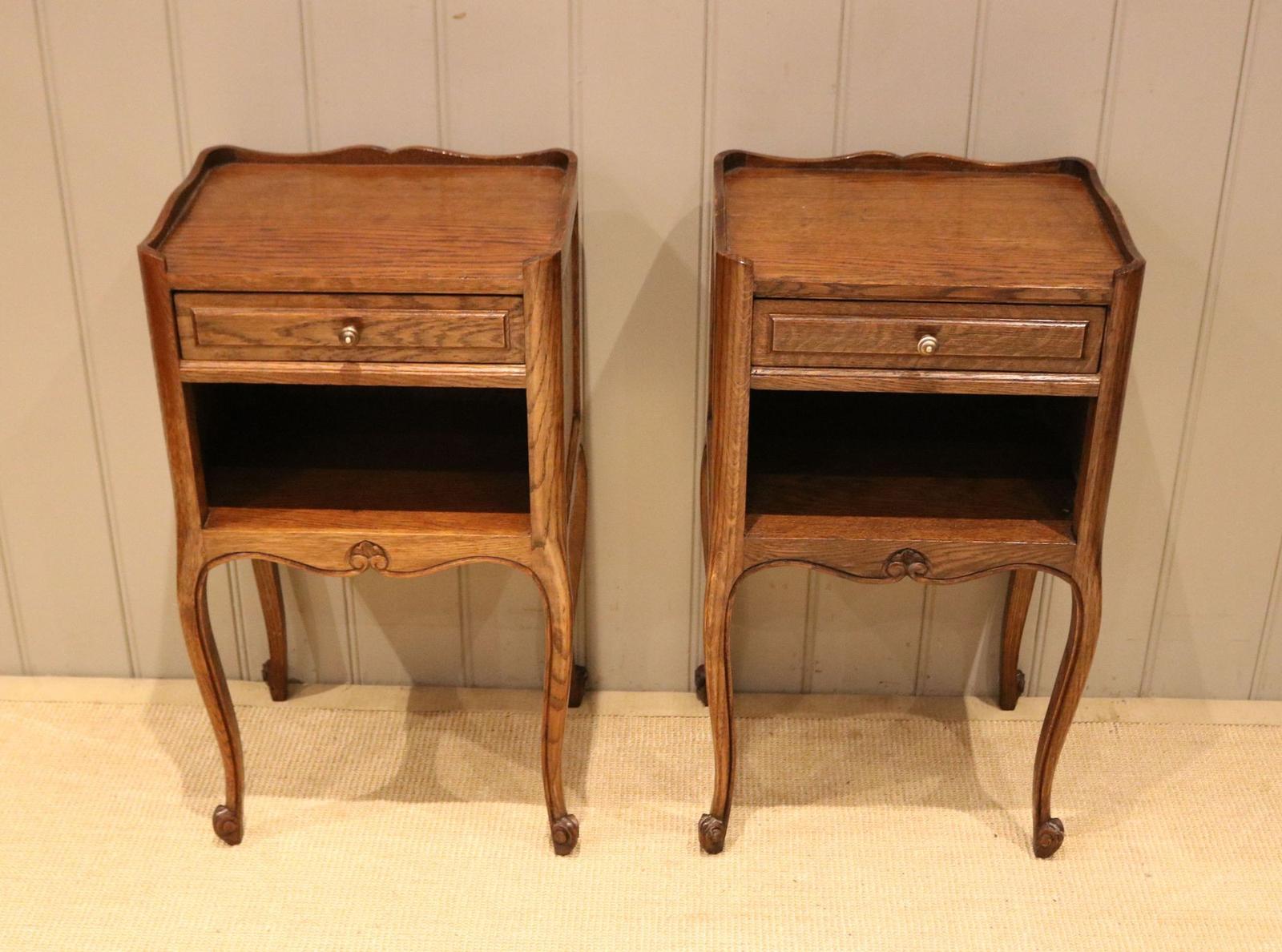 Pair of French Oak Bedside Cabinets (1 of 10) Pair of French Oak Bedside Cabinets (1 of 10)