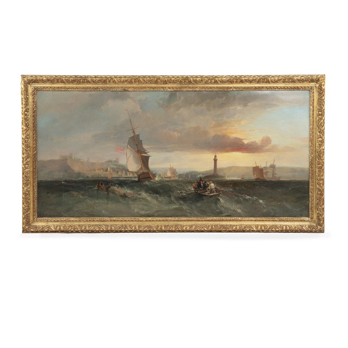 Approach to Whitby A Maritime View of the Port of Whitby with Approaching Shipping by George Chambers Senior 1835 (1 of 5) Approach to Whitby A Maritime View of the Port of Whitby with Approaching Shipping by George Chambers Senior 1835 (1 of 5)
