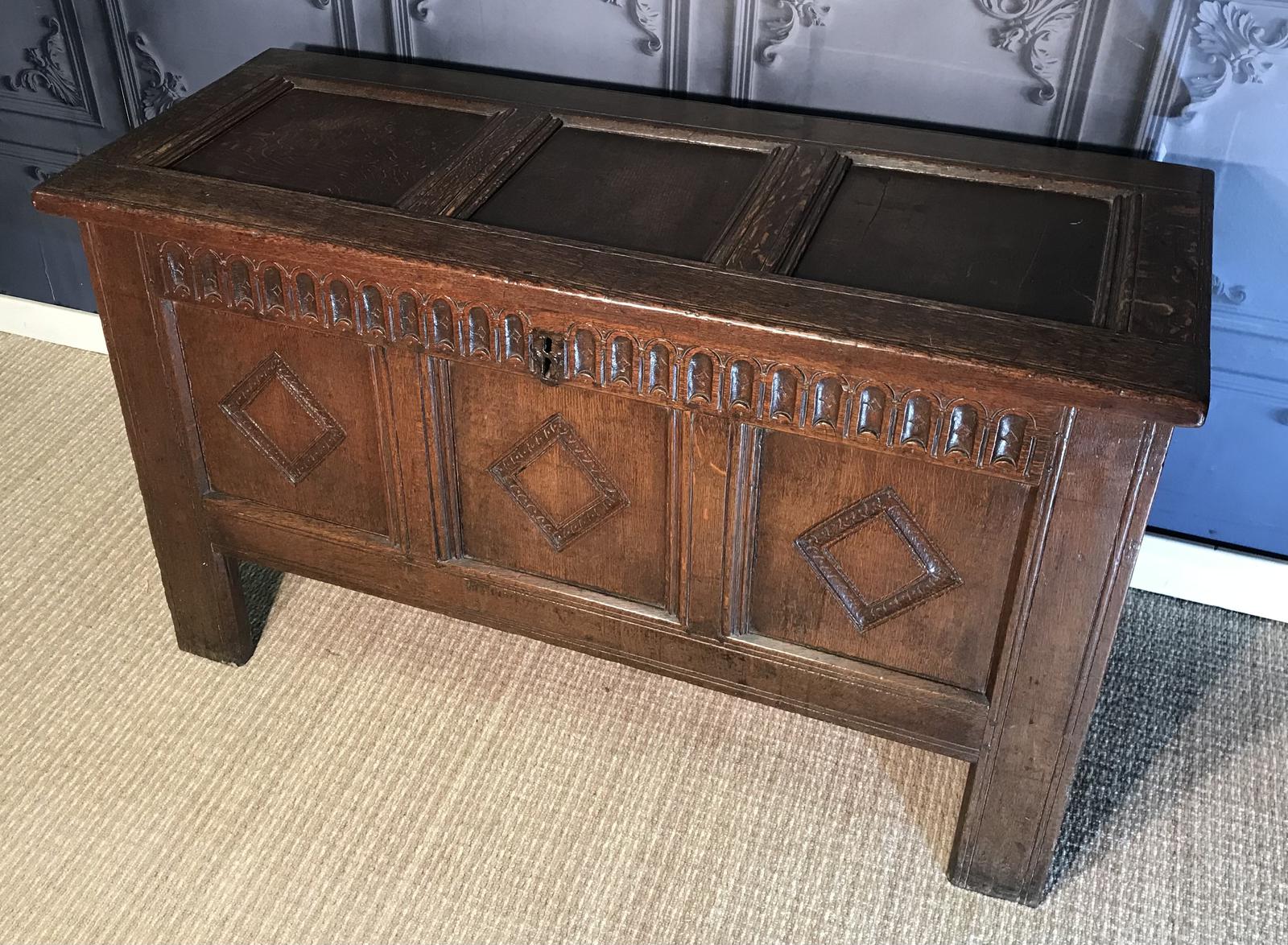 17th Century Oak Coffer (1 of 1)