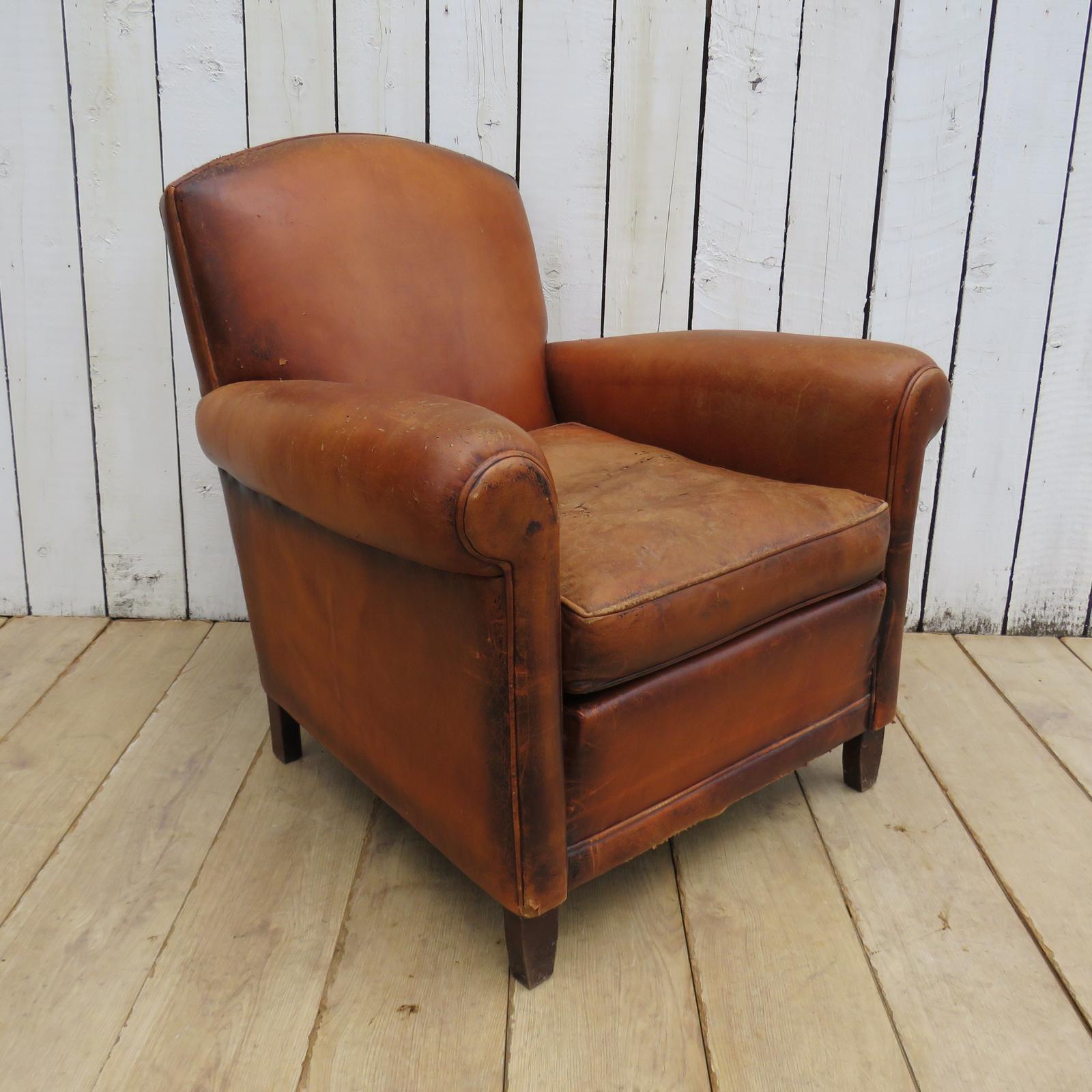 French Leather Club Chair (1 of 15)