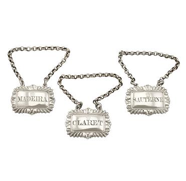 Silver Decanter Labels - main image