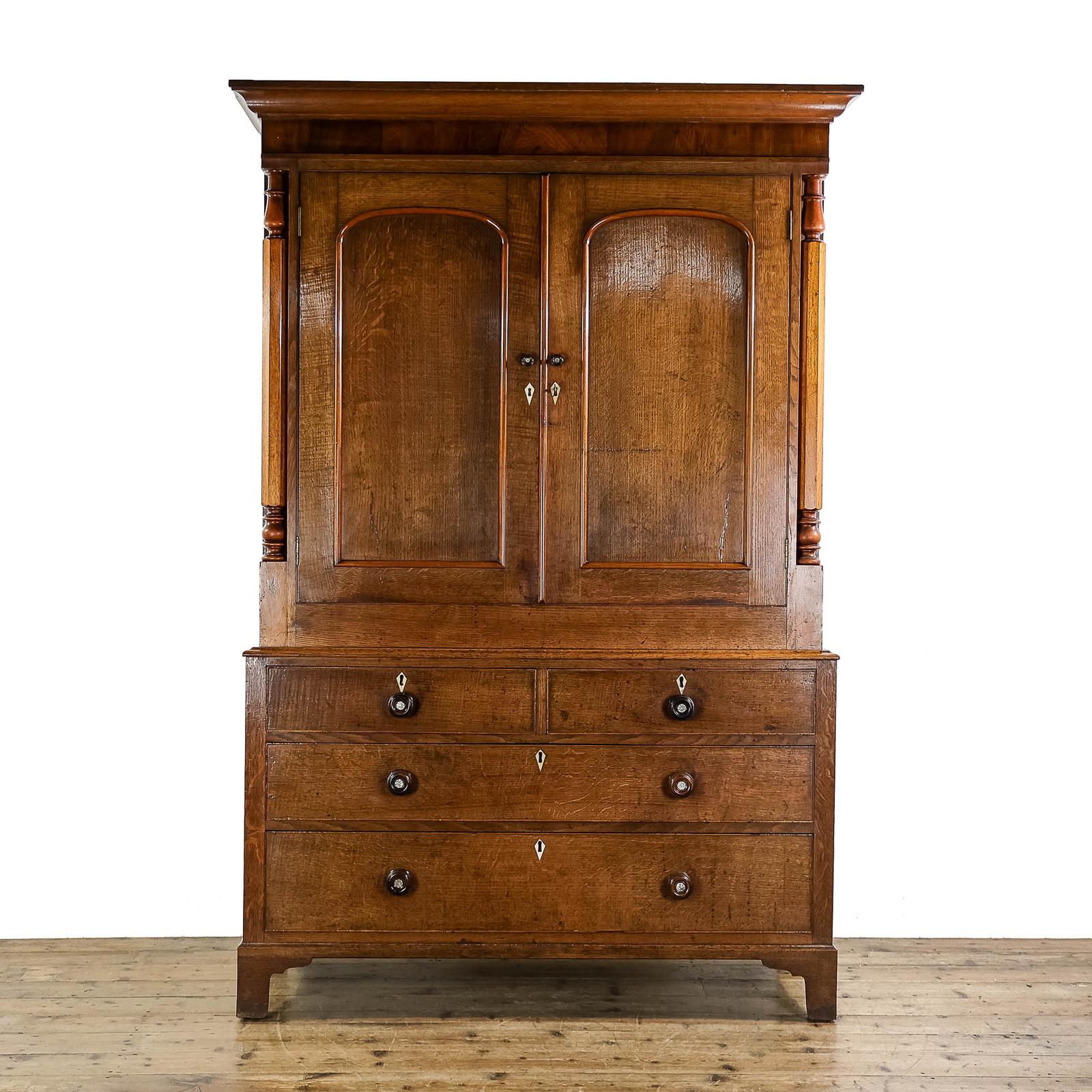 Antique Victorian Welsh Oak Linen Cupboard (1 of 7) Antique Victorian Welsh Oak Linen Cupboard (1 of 7)