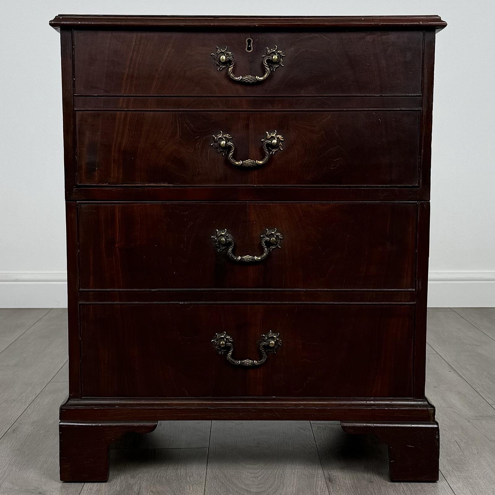 Antique 18th Century Unique Mahogany Cabinet (1 of 12)