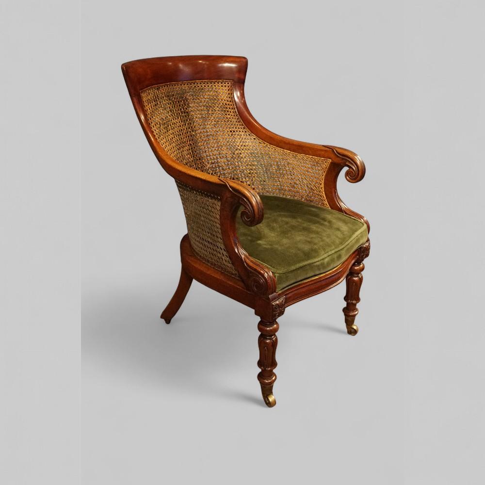 William IV Mahogany Library Chair (1 of 10)