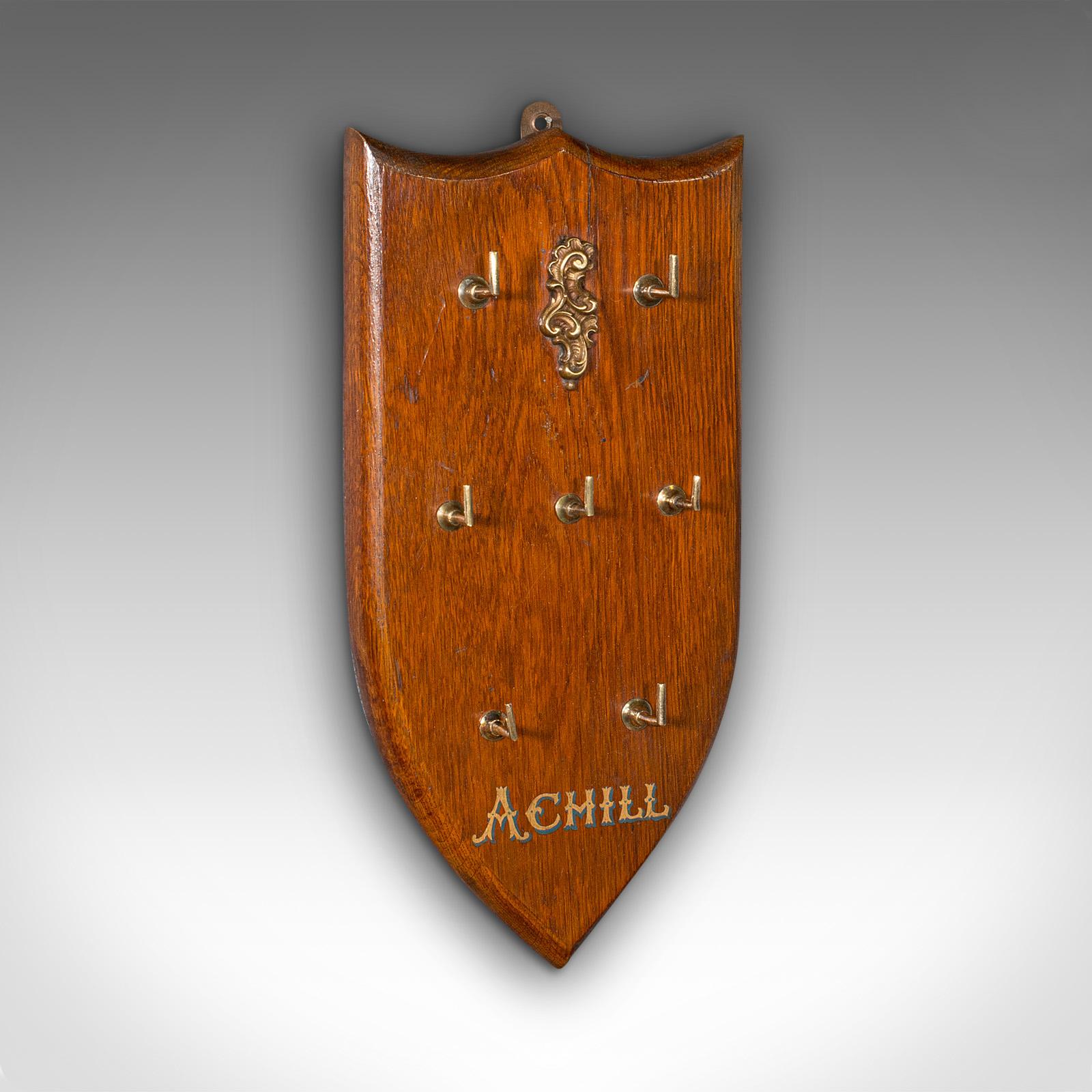 Antique Keymaster's Board, Scottish, Oak, Brass, Key Shield, Victorian (1 of 8) Antique Keymaster's Board, Scottish, Oak, Brass, Key Shield, Victorian (1 of 8)