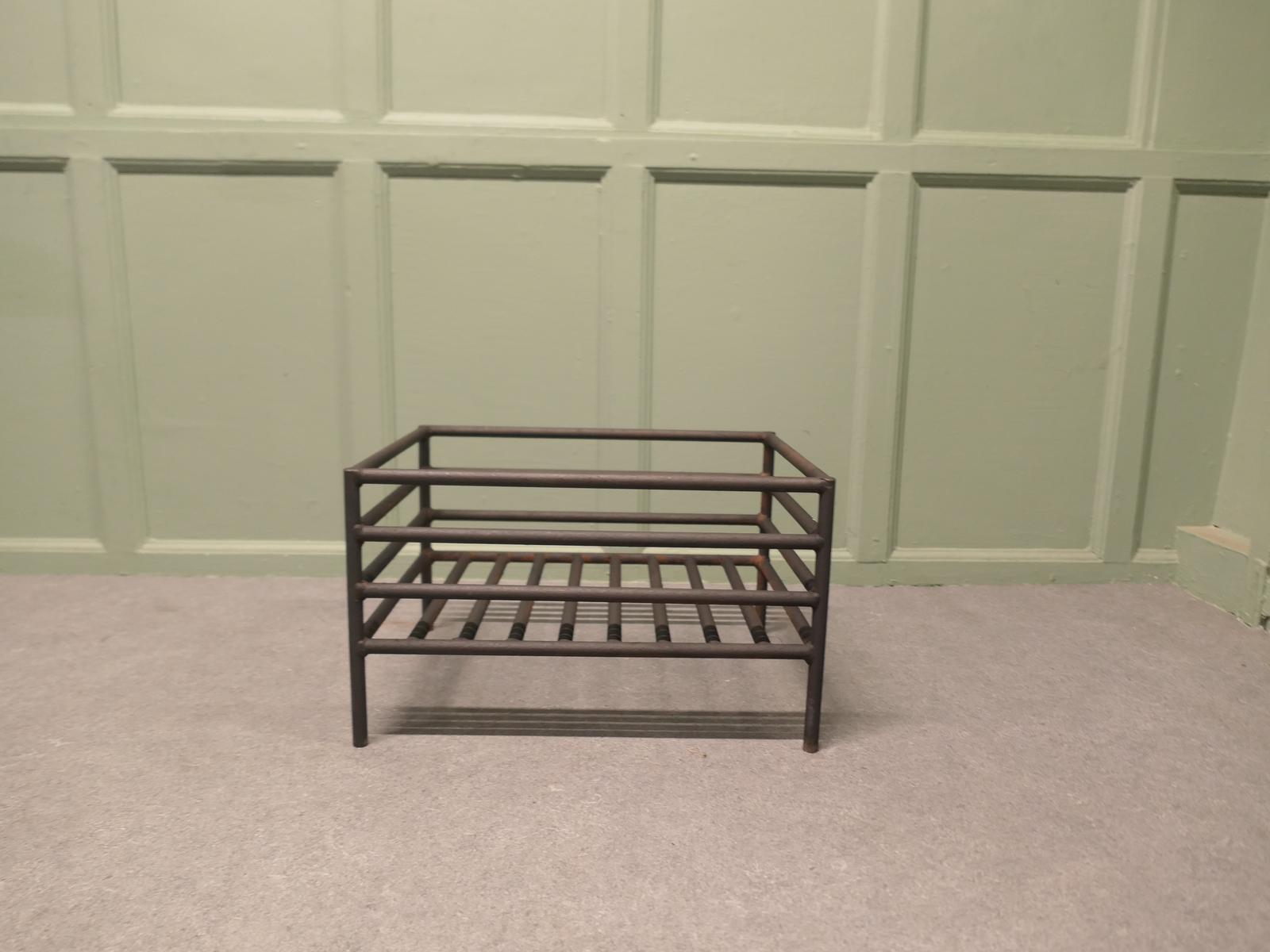 Large Inglenook Free Standing Fire Basket, Iron Fire Grate (1 of 6)