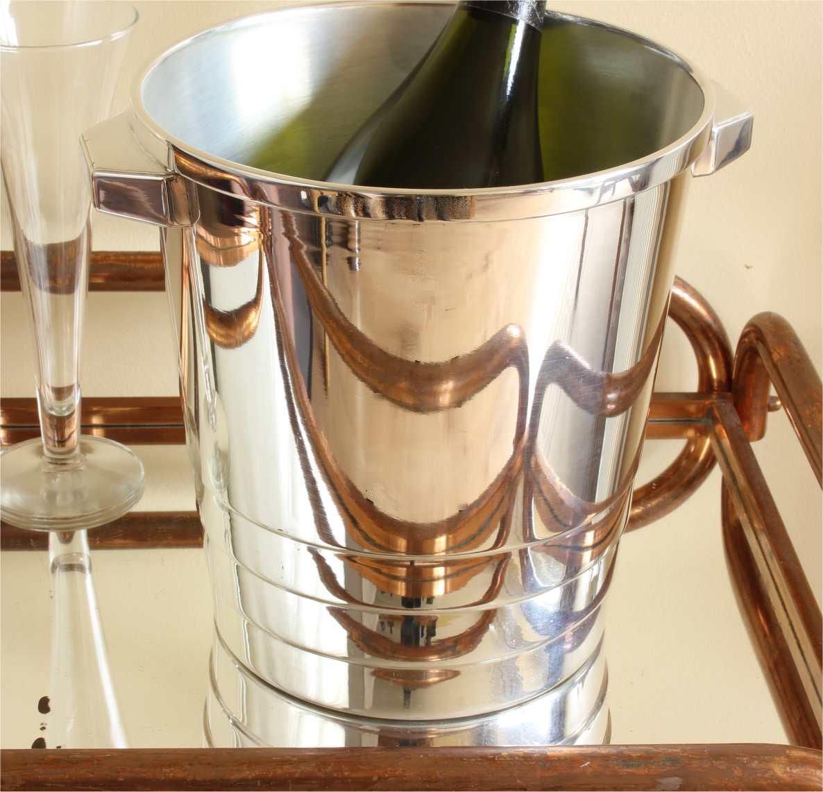 Art Deco Christofle Silver Plate Champagne Cooler. Gallia Ice Wine Bucket (1 of 14) Art Deco Christofle Silver Plate Champagne Cooler. Gallia Ice Wine Bucket (1 of 14)
