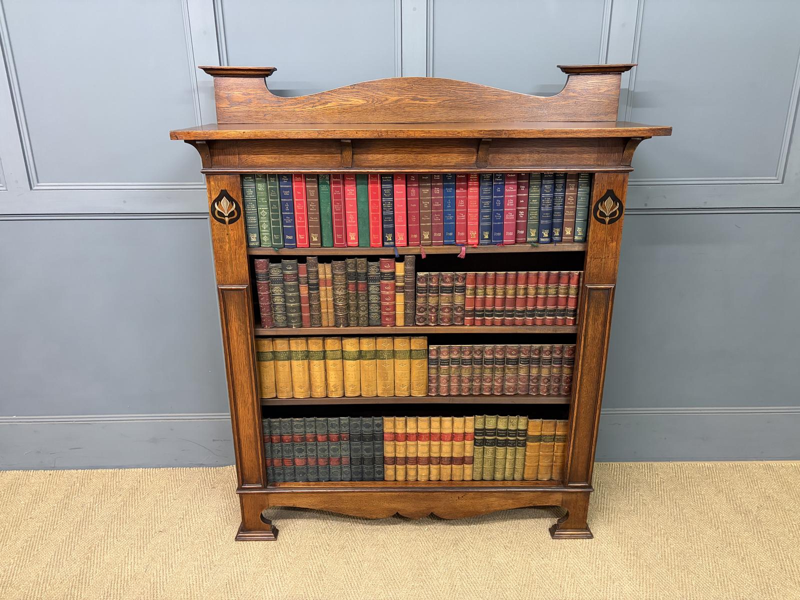 Arts & Crafts Oak Open Bookcase (1 of 14) Arts & Crafts Oak Open Bookcase (1 of 14)
