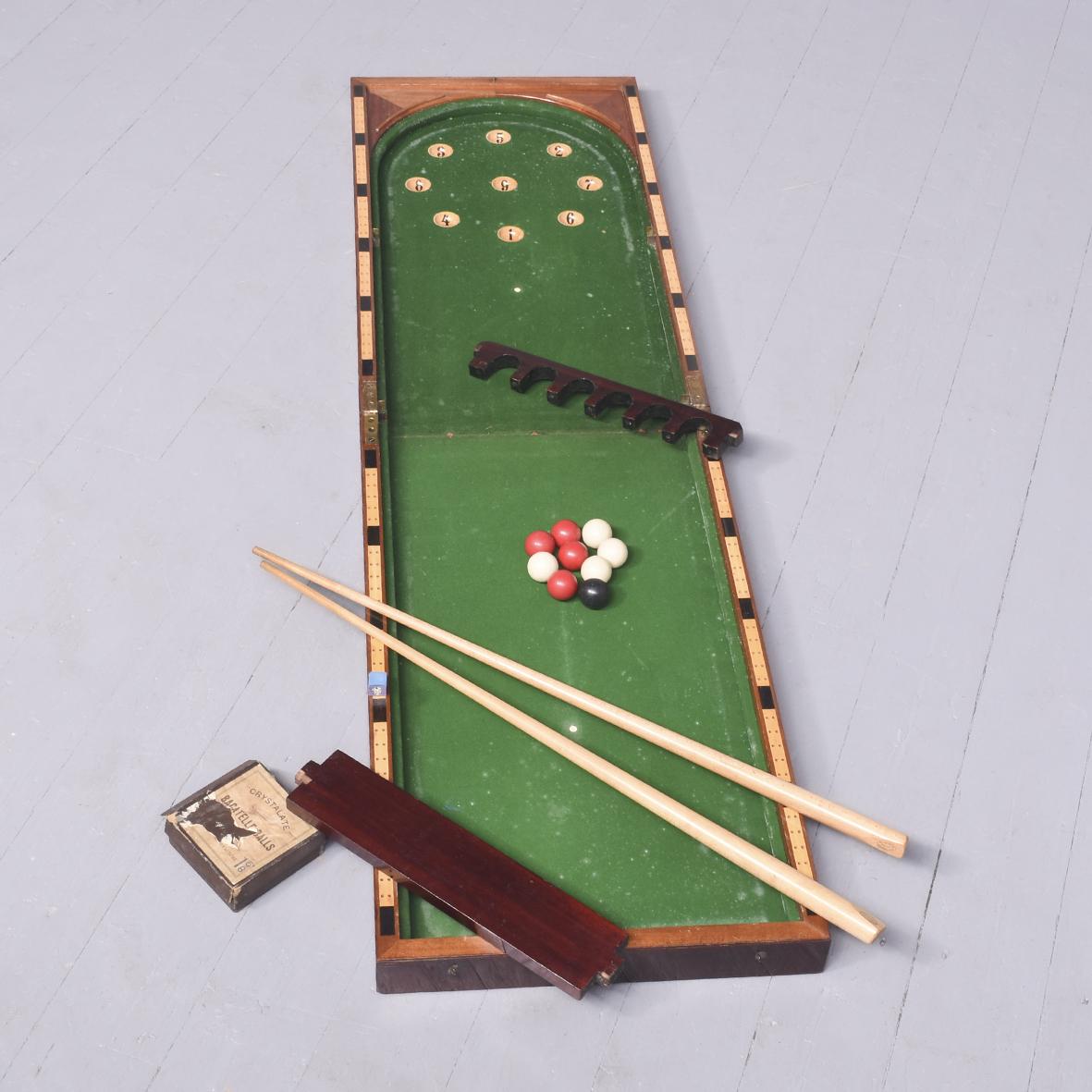 Mahogany Folding Billiard Table (1 of 11)