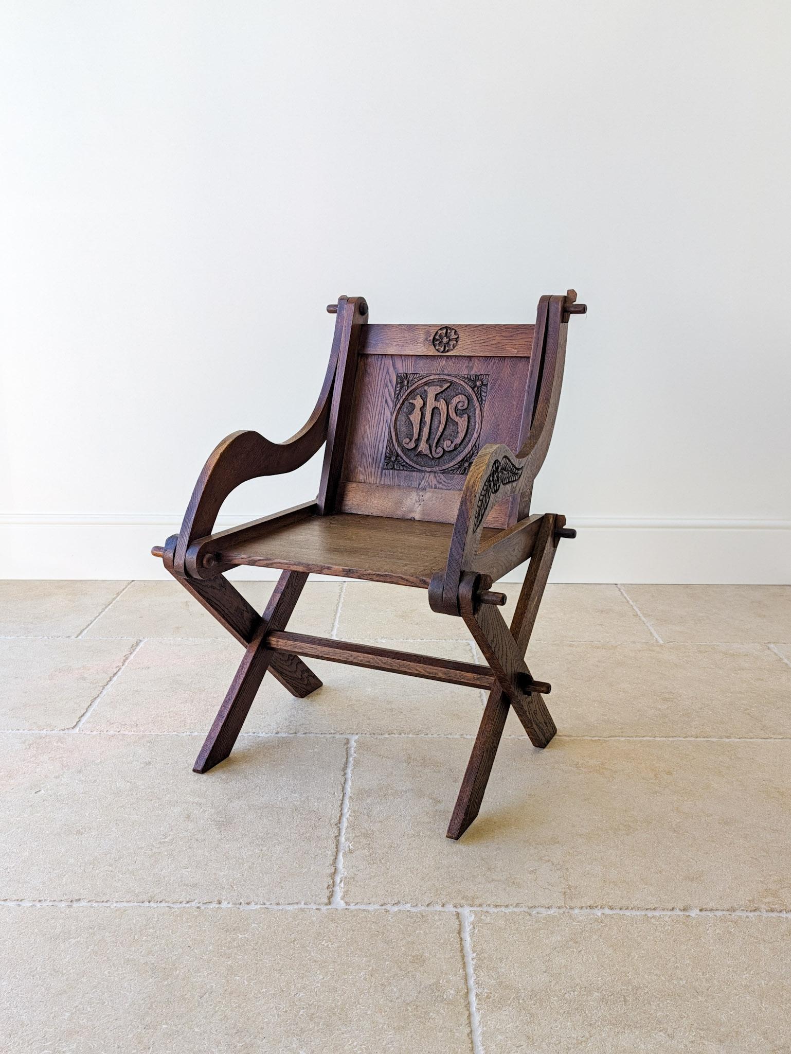Antique Edwardian Oak Glastonbury Chair c.1910 (1 of 16) Antique Edwardian Oak Glastonbury Chair c.1910 (1 of 16)