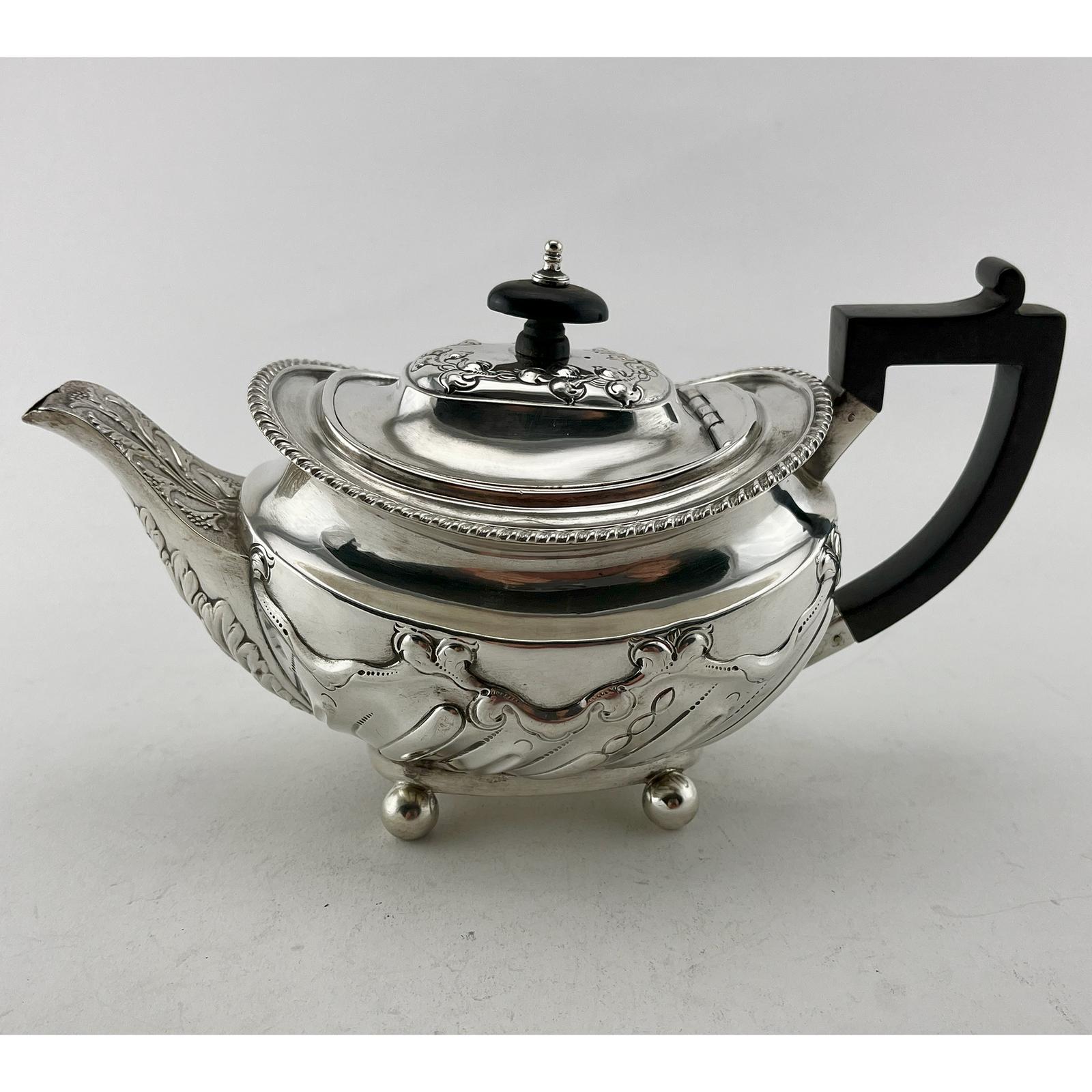 Decorative Boat Shaped Victorian Sterling Silver Tea Pot (1 of 10) Decorative Boat Shaped Victorian Sterling Silver Tea Pot (1 of 10)