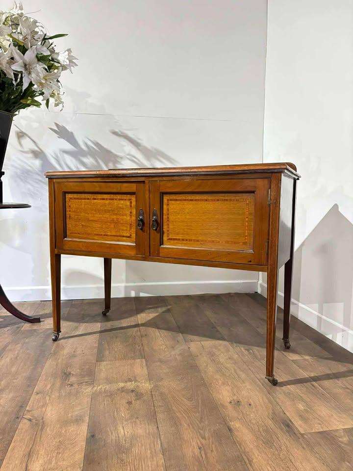 Edwardian Mahogany Inlaid Washstand (1 of 17)