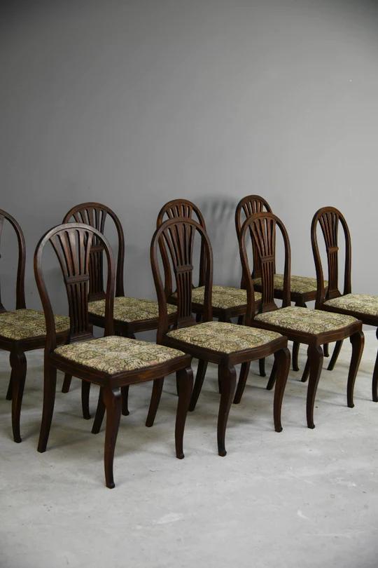 Set of 8 Mahogany Heppelwhite Style Dining Chairs (1 of 11) Set of 8 Mahogany Heppelwhite Style Dining Chairs (1 of 11)