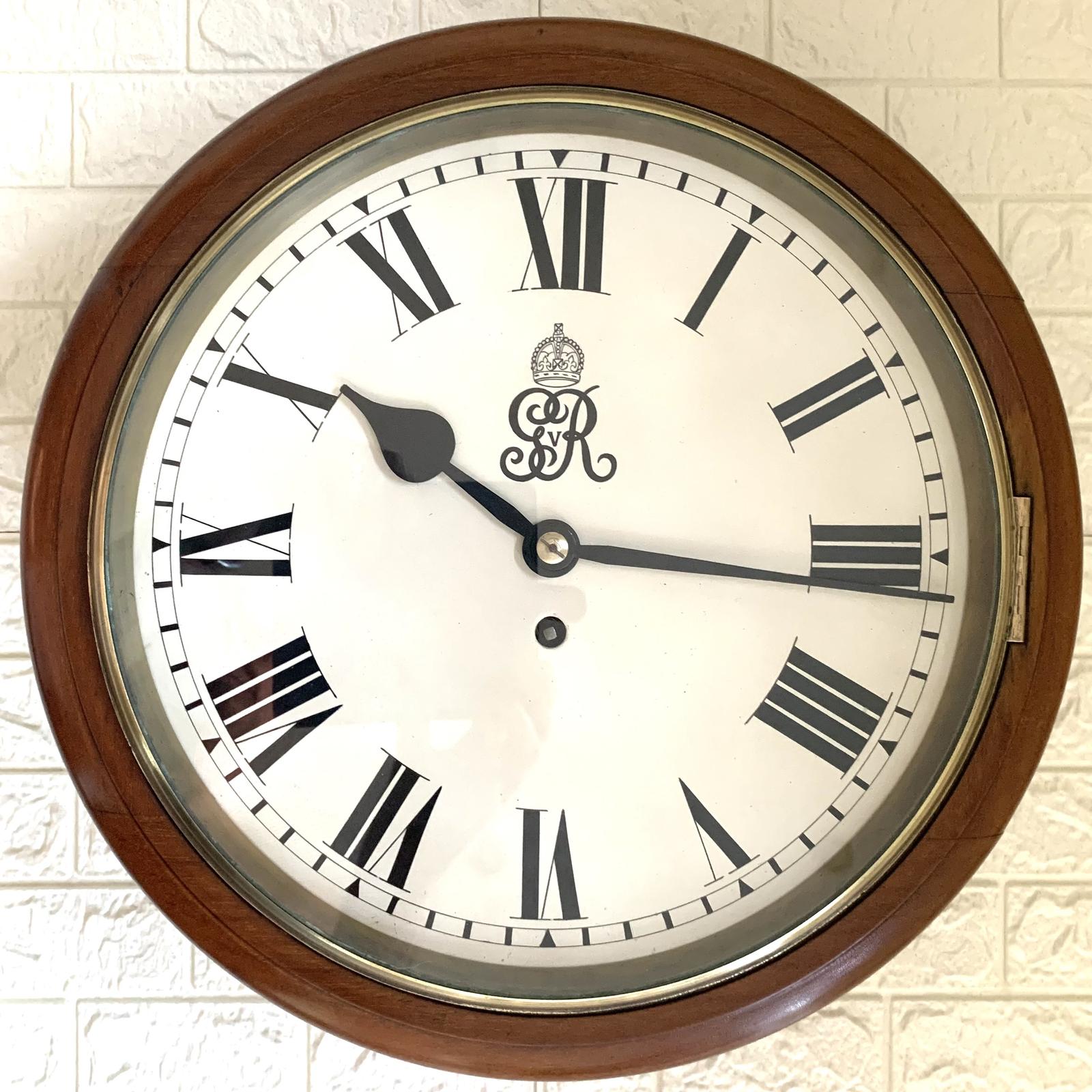 Fusee Dial Wall Clock, George V, Lovely Piece (1 of 12)