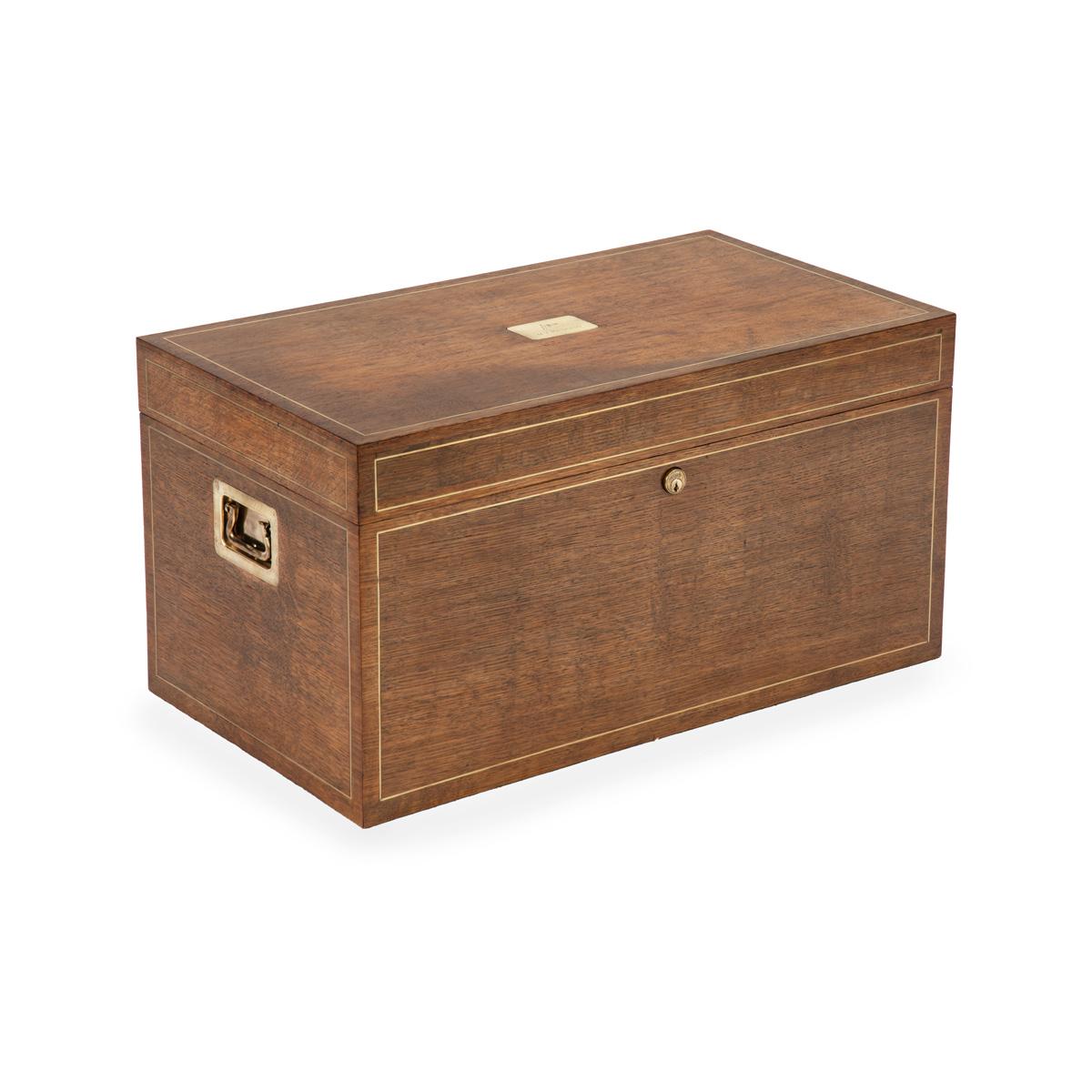 A Fine Art Deco Period Brass-mounted Ship’s Humidor from the M. Y. Princess, Owned by Sir James Gomer Berry, Retailed by Benson and Hedges (1 of 9)