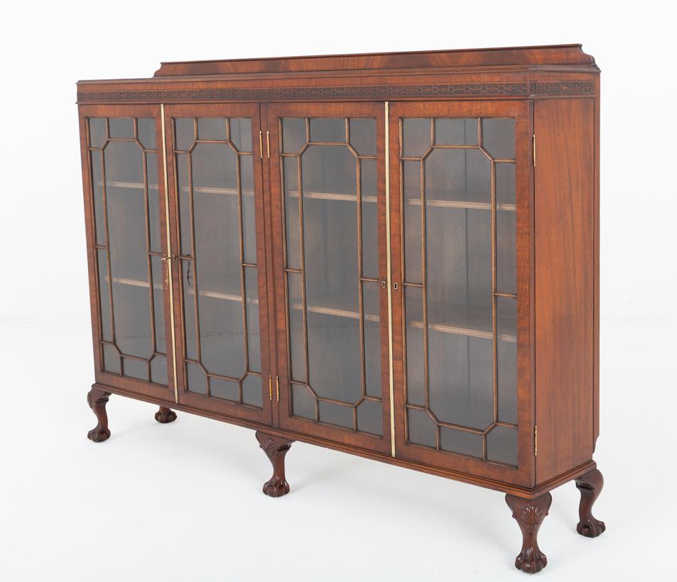 Mahogany Glazed Four Door Side Cabinet (1 of 7) Mahogany Glazed Four Door Side Cabinet (1 of 7)
