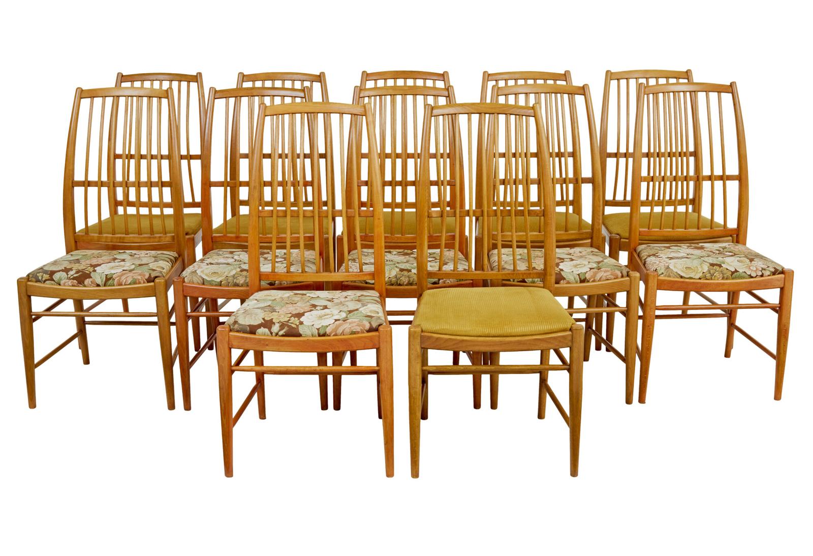 Set of 12 Napoli Dining Chairs by David Rosen For Nordiska Kompaniet (1 of 9) Set of 12 Napoli Dining Chairs by David Rosen For Nordiska Kompaniet (1 of 9)