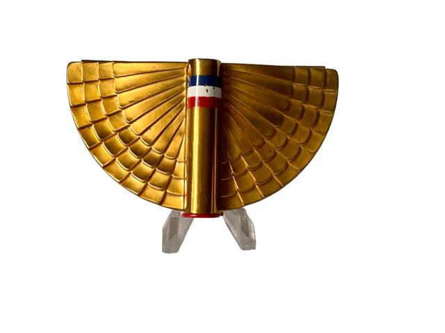 Rare Vintage Coty Flying Colours Triple Vanity Powder & Rouge Compact with Lipstick c.1940 (1 of 10) Rare Vintage Coty Flying Colours Triple Vanity Powder & Rouge Compact with Lipstick c.1940 (1 of 10)