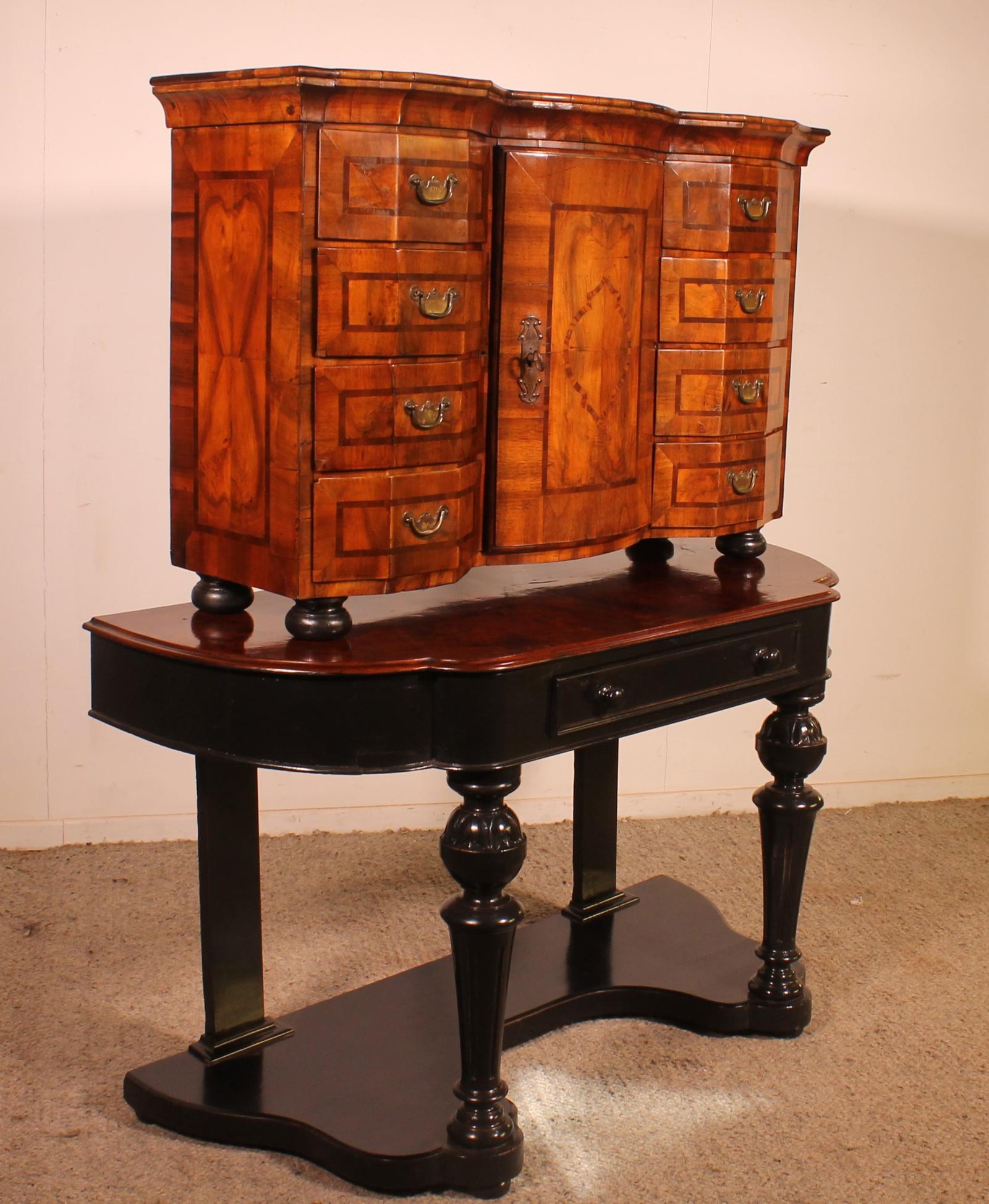 German Walnut Cabinet - 18th Century (1 of 16)