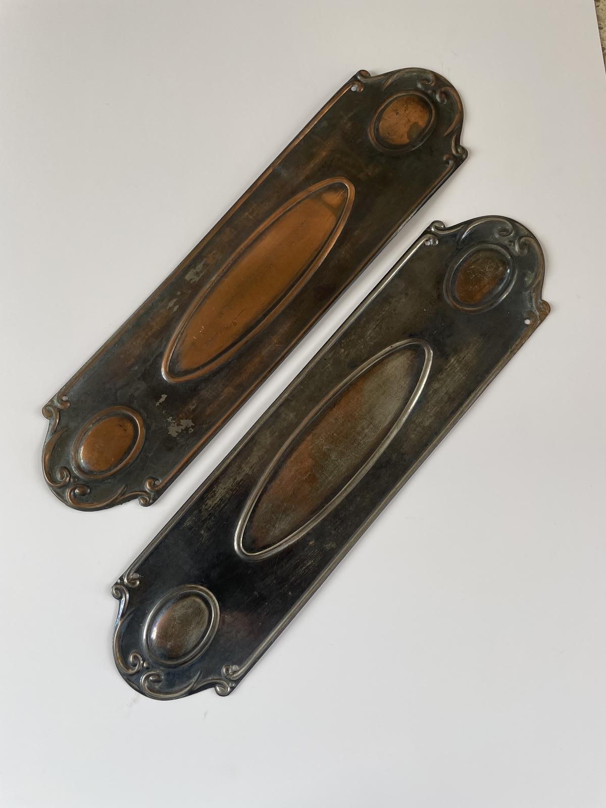 Pair of Edwardian Finger Plates (1 of 1)