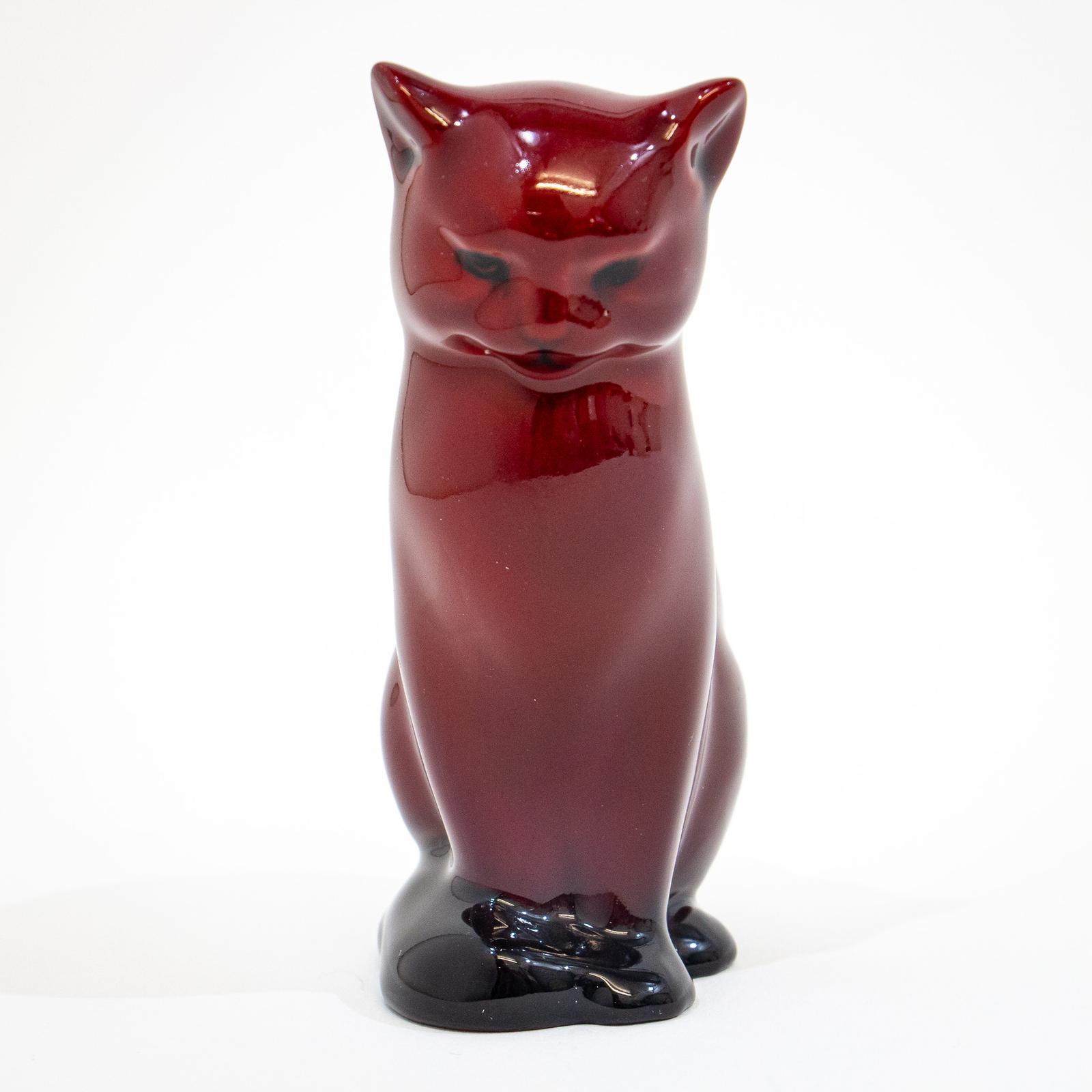 Royal Doulton Flambe Cat (1 of 7)