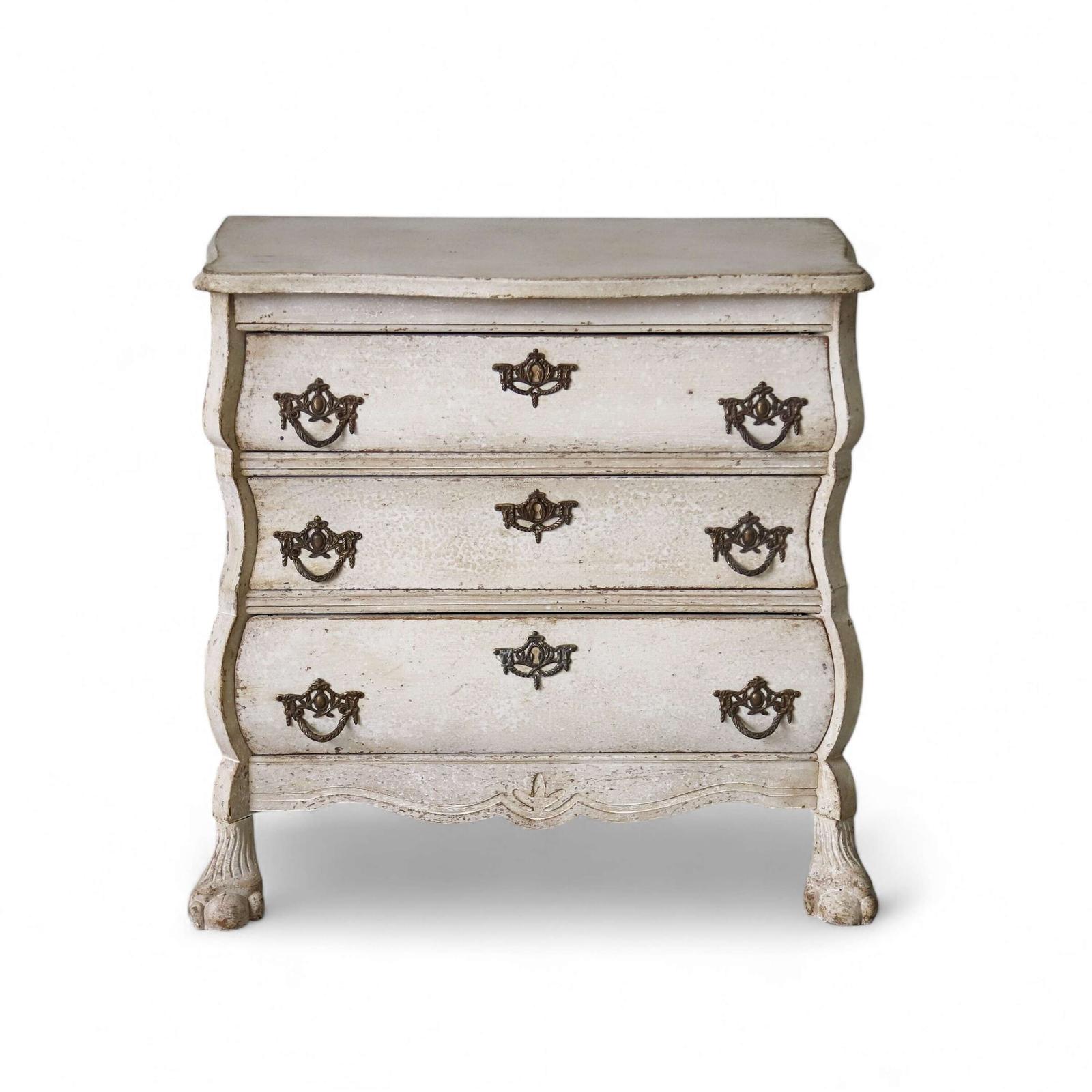 Early 20th Century Dutch Painted Serpentine Chest of Drawers (1 of 9)