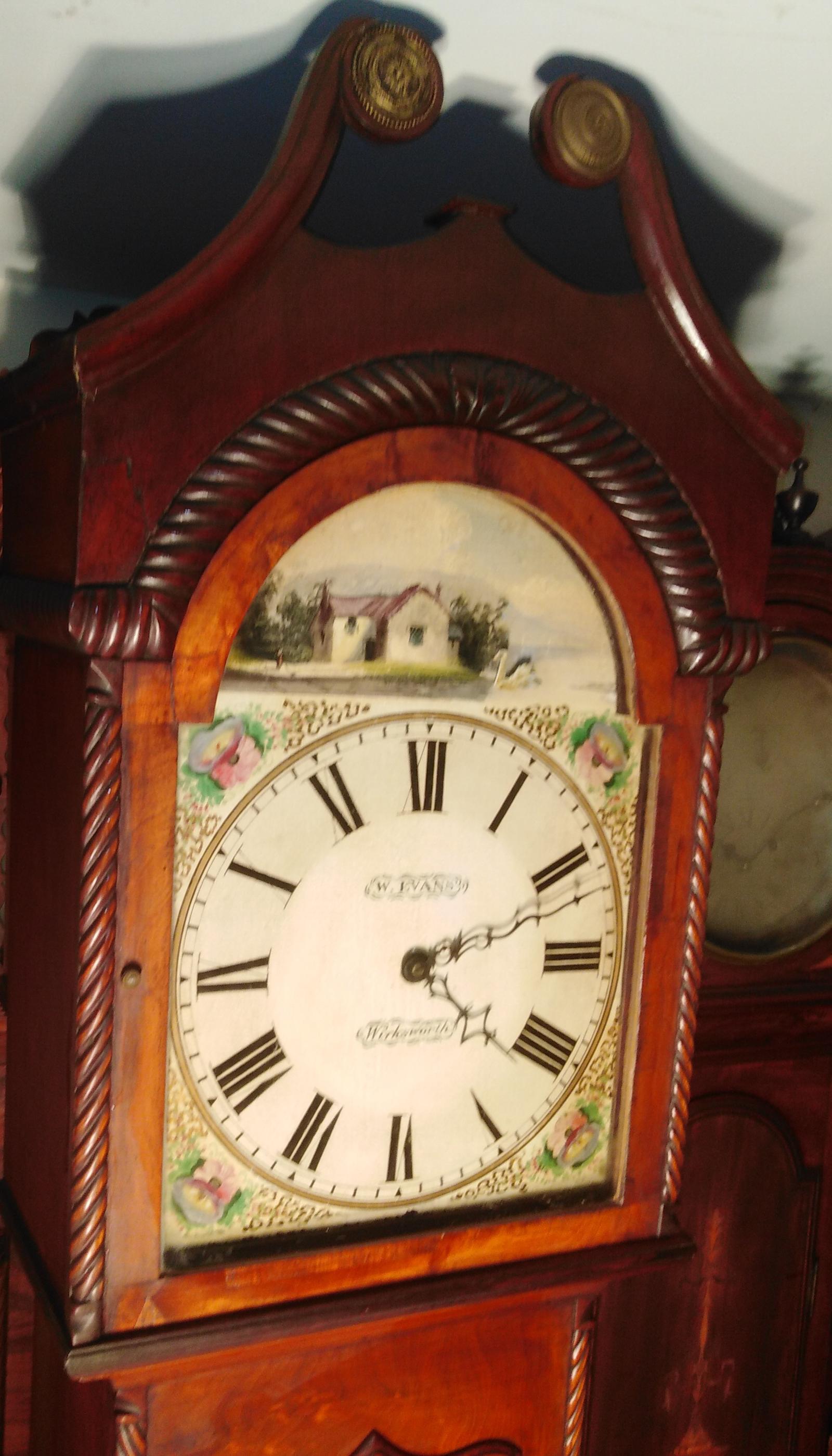 Mahogany Automation Swan Longcase Clock (1 of 4)