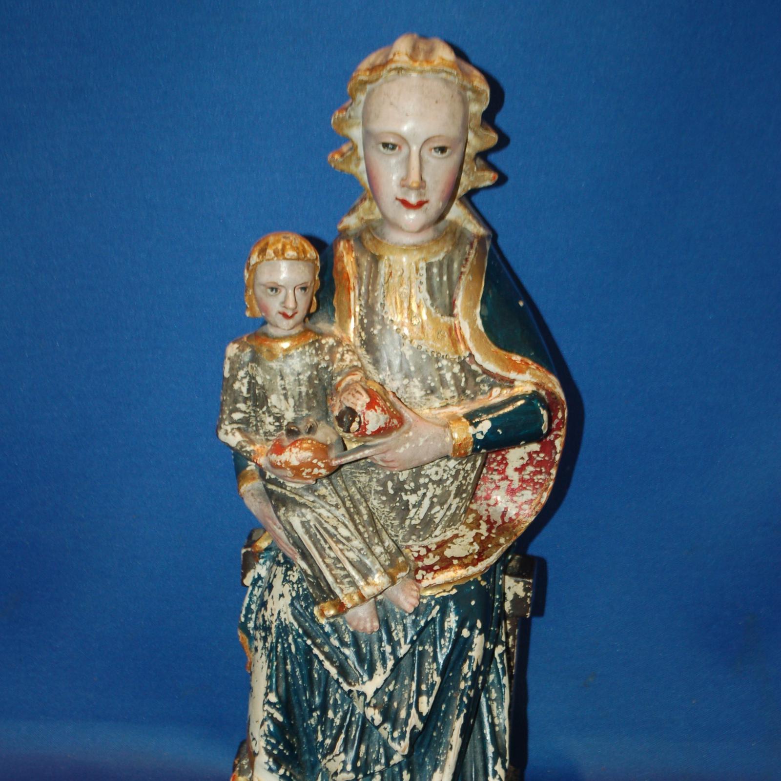 Mariazell Madonna of Grace Hand Carved & Painted Statue Figure, Dated 19th Century (1 of 9) Mariazell Madonna of Grace Hand Carved & Painted Statue Figure, Dated 19th Century (1 of 9)
