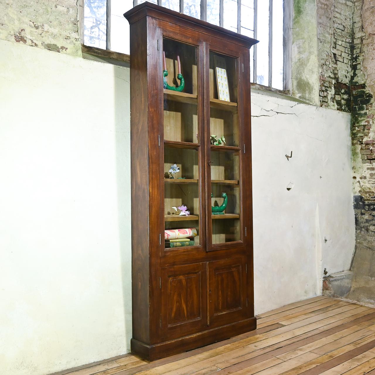 19th Century Faux Bois Rosewood French Glazed Bibliothèque - Bookcase (1 of 17)