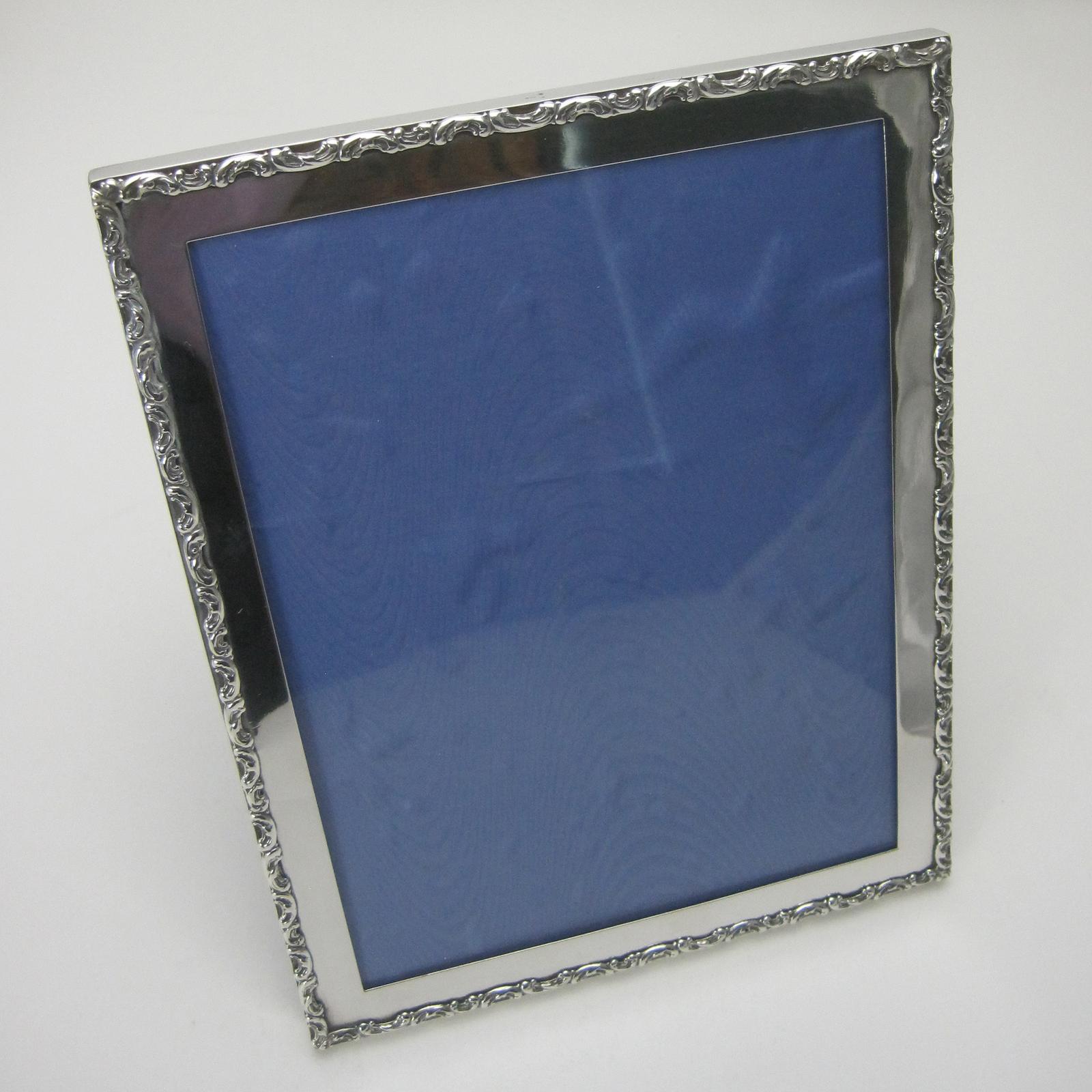 Silver Photo Frame with Cast Scroll Border 1911 (1 of 6) Silver Photo Frame with Cast Scroll Border 1911 (1 of 6)