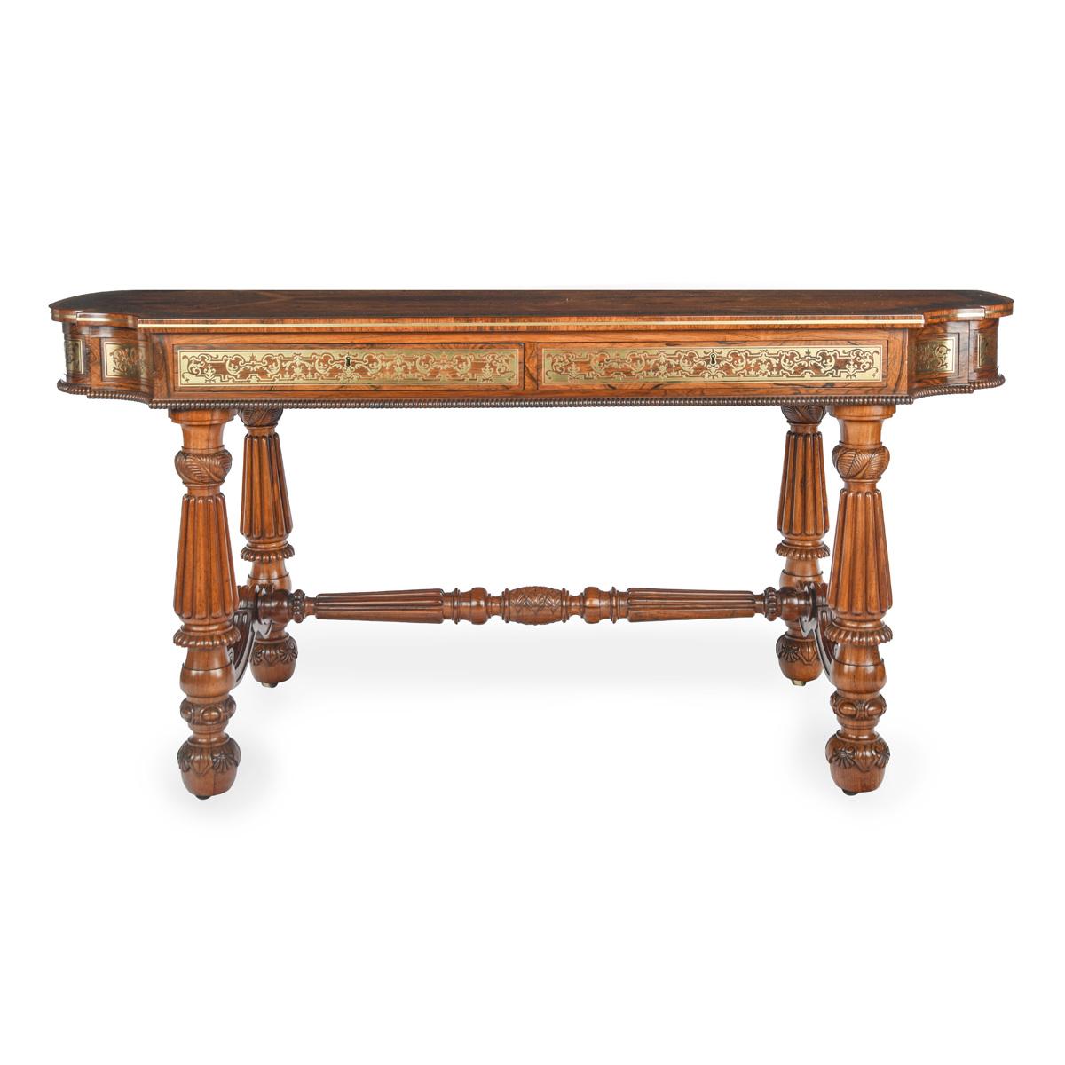 A Fine and Important George IV Period Rosewood Library Side Table by Gillows of Oxford Street, London, c.1825 (1 of 16) A Fine and Important George IV Period Rosewood Library Side Table by Gillows of Oxford Street, London, c.1825 (1 of 16)
