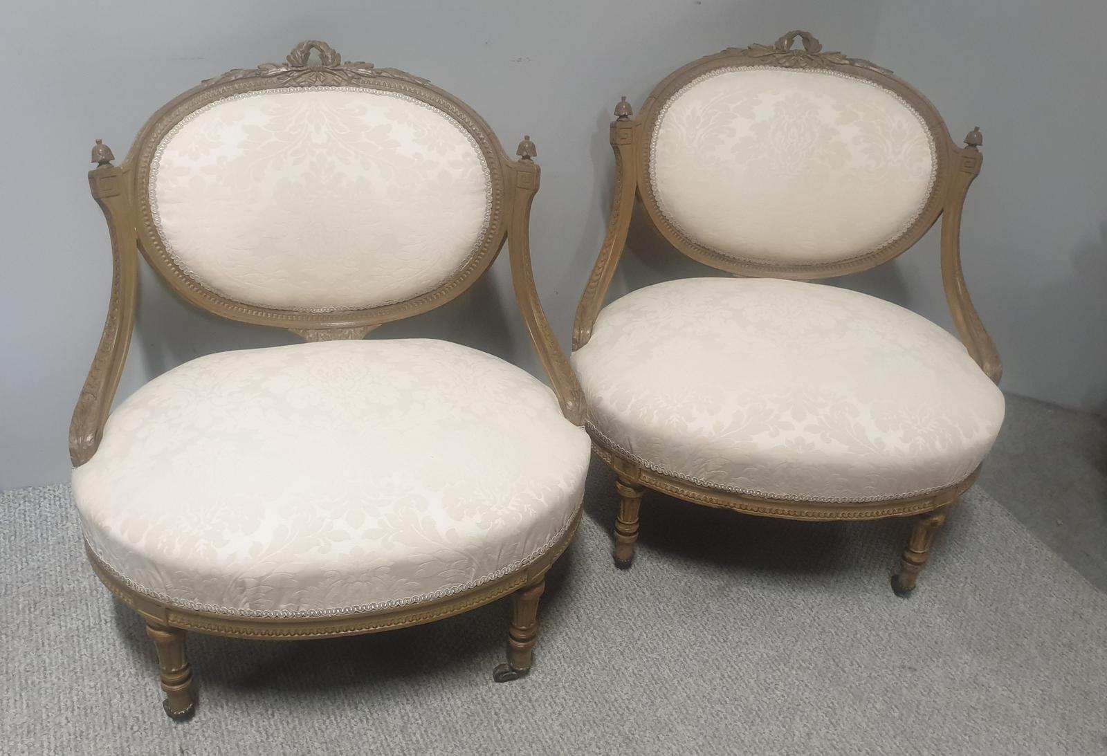 Superb Pair of French Painted Chairs (1 of 1) Superb Pair of French Painted Chairs (1 of 1)