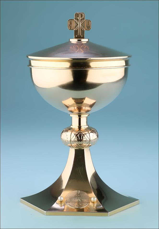 Antique 100% Solid-silver Ciborium with Pearls. France, Circa 1925 (1 of 16)
