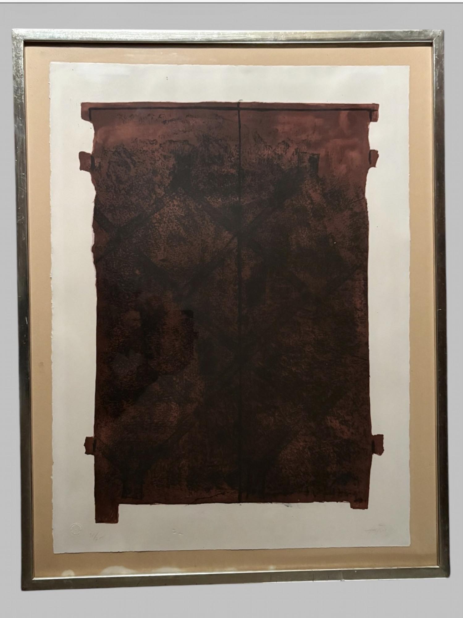 Antoni Tàpies (1923–2012) An Original Signed and Numbered Lithograph (1 of 5) Antoni Tàpies (1923–2012) An Original Signed and Numbered Lithograph (1 of 5)