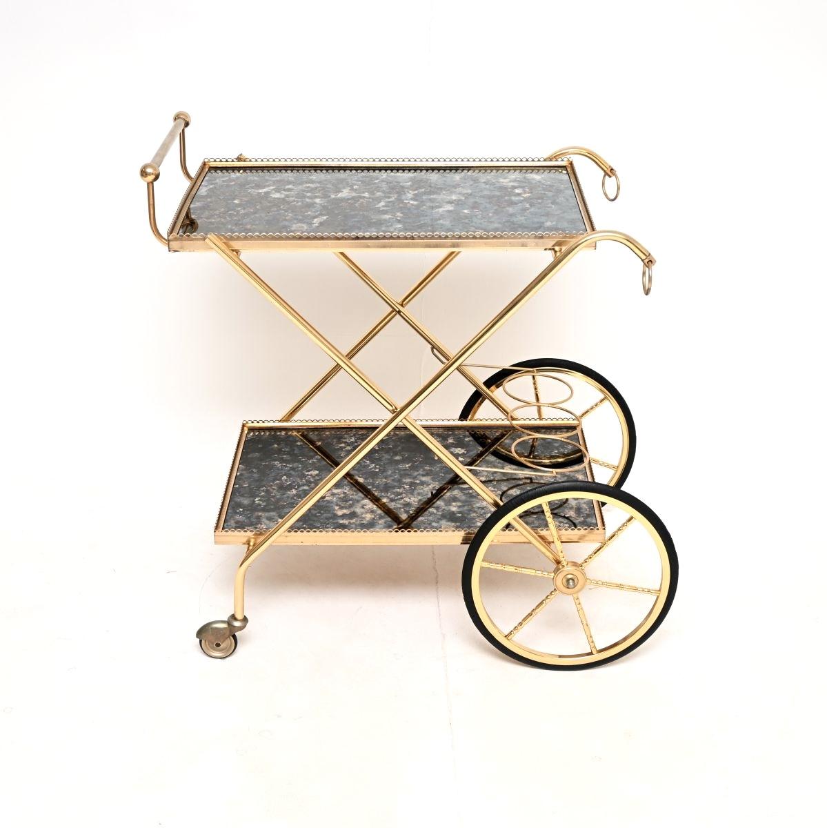 Vintage Italian Brass Drinks Trolley (1 of 12) Vintage Italian Brass Drinks Trolley (1 of 12)