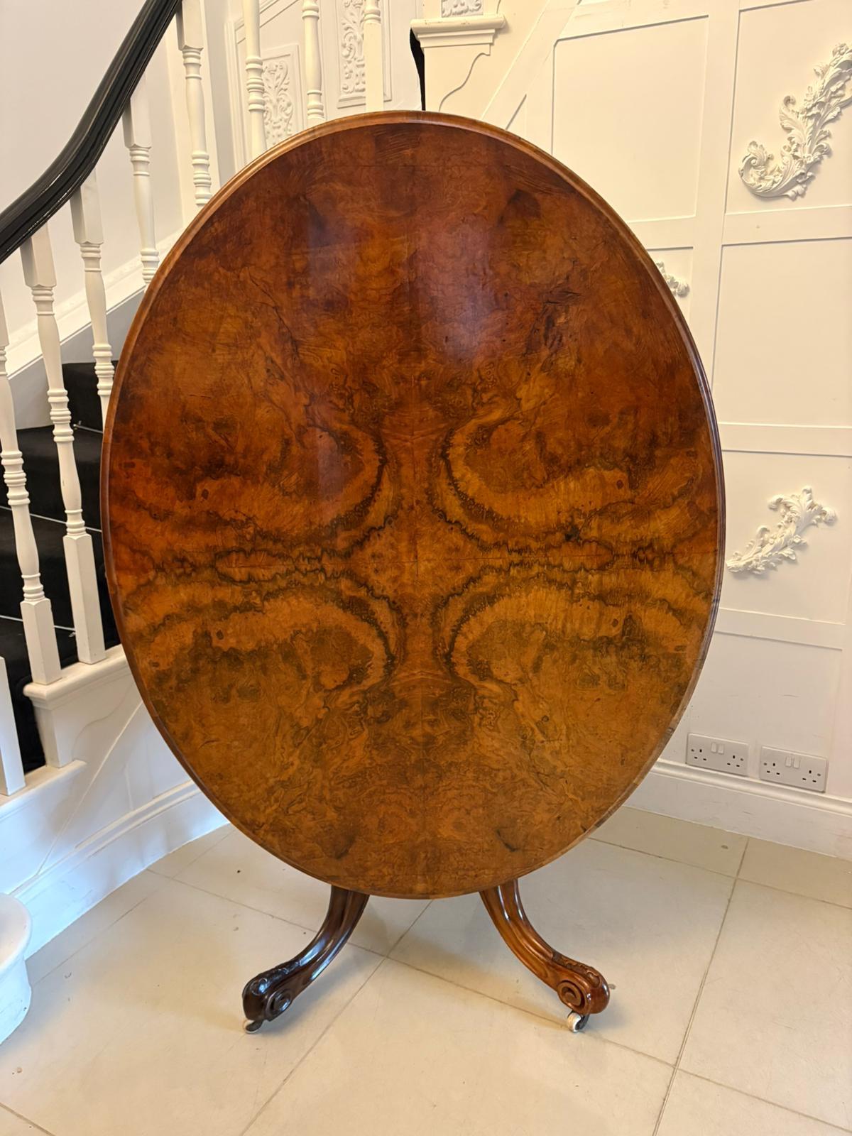 Antique Victorian Burr Walnut Oval Centre Dining Table 6 Seater Tilt Top (1 of 12) Antique Victorian Burr Walnut Oval Centre Dining Table 6 Seater Tilt Top (1 of 12)